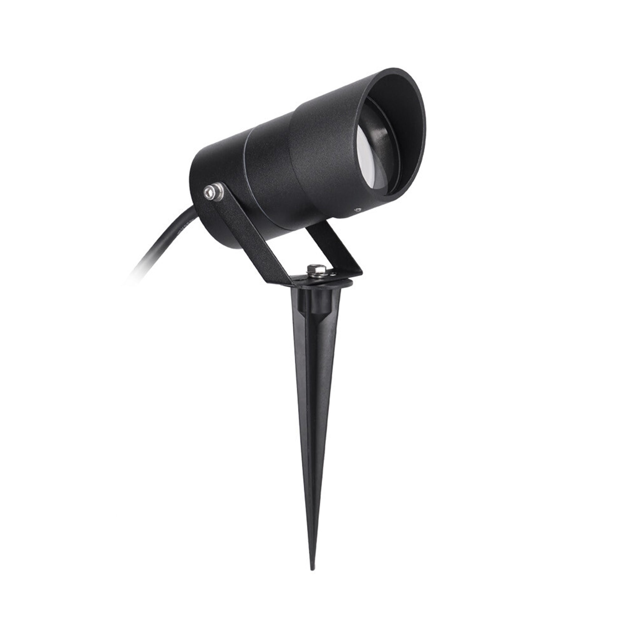 Estevez Luminaria LED de exterior tipo proyector GU10 IP65, Modelo ETX-0634-NEG