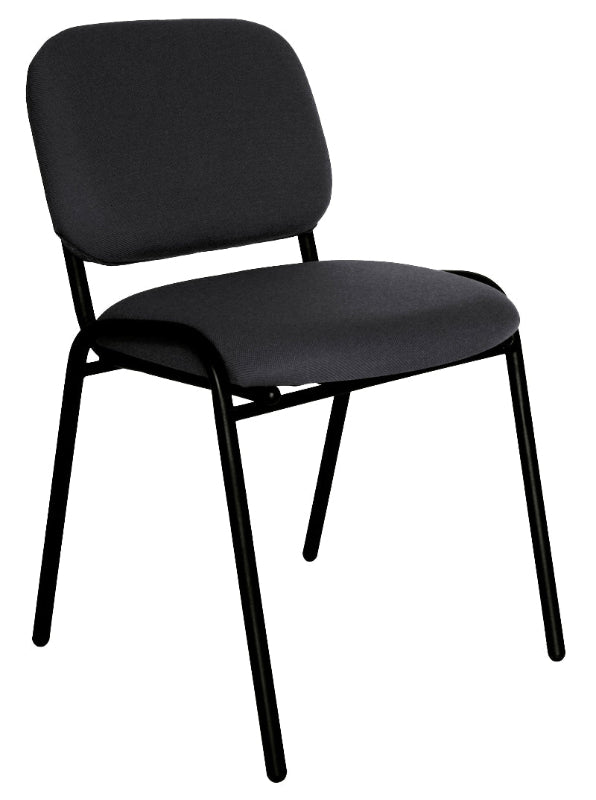 Offiho Set de 4  Sillas de Oficina para Visita Tapizada con Estructura de Acero, Modelo ECOVISITA