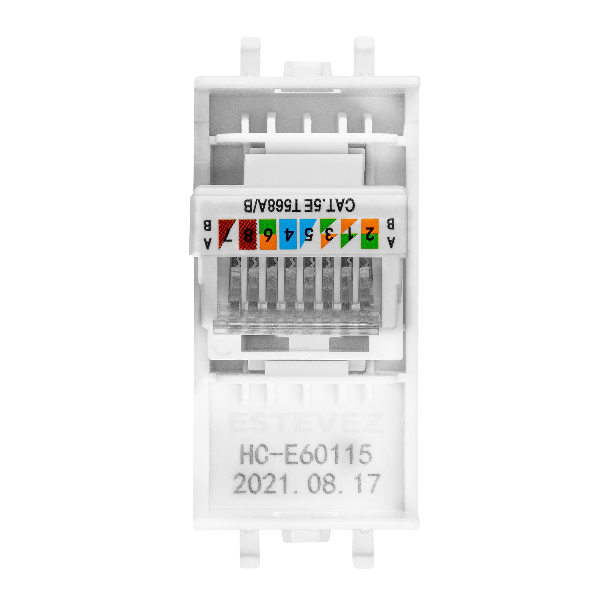 Estevez Toma de Red/ Cómputo RJ45 Cat. 5E Gamma, Modelo HC-E60115