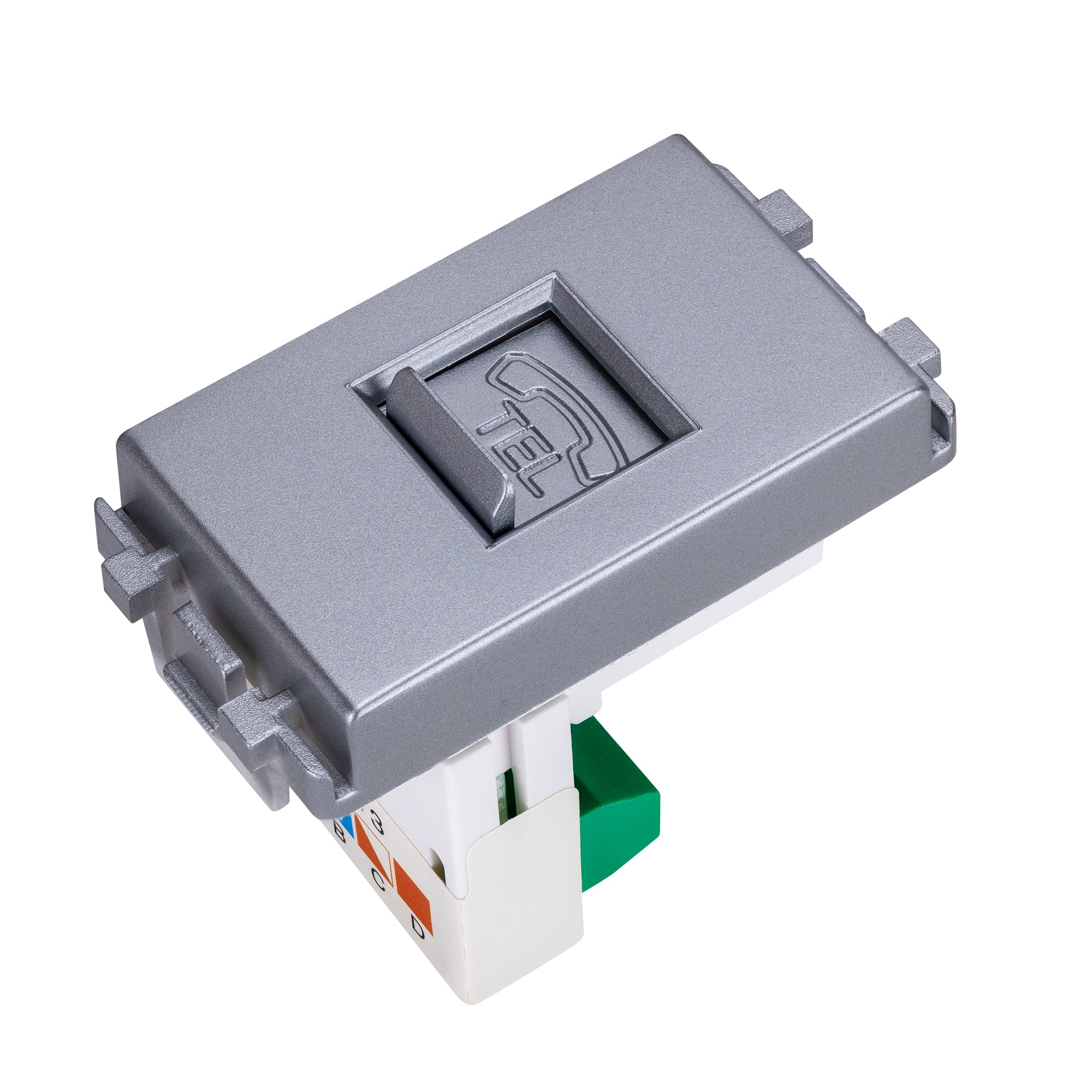 Estevez Toma Telefónica RJ11  6 Hilos Omega, Modelo HC-E70114