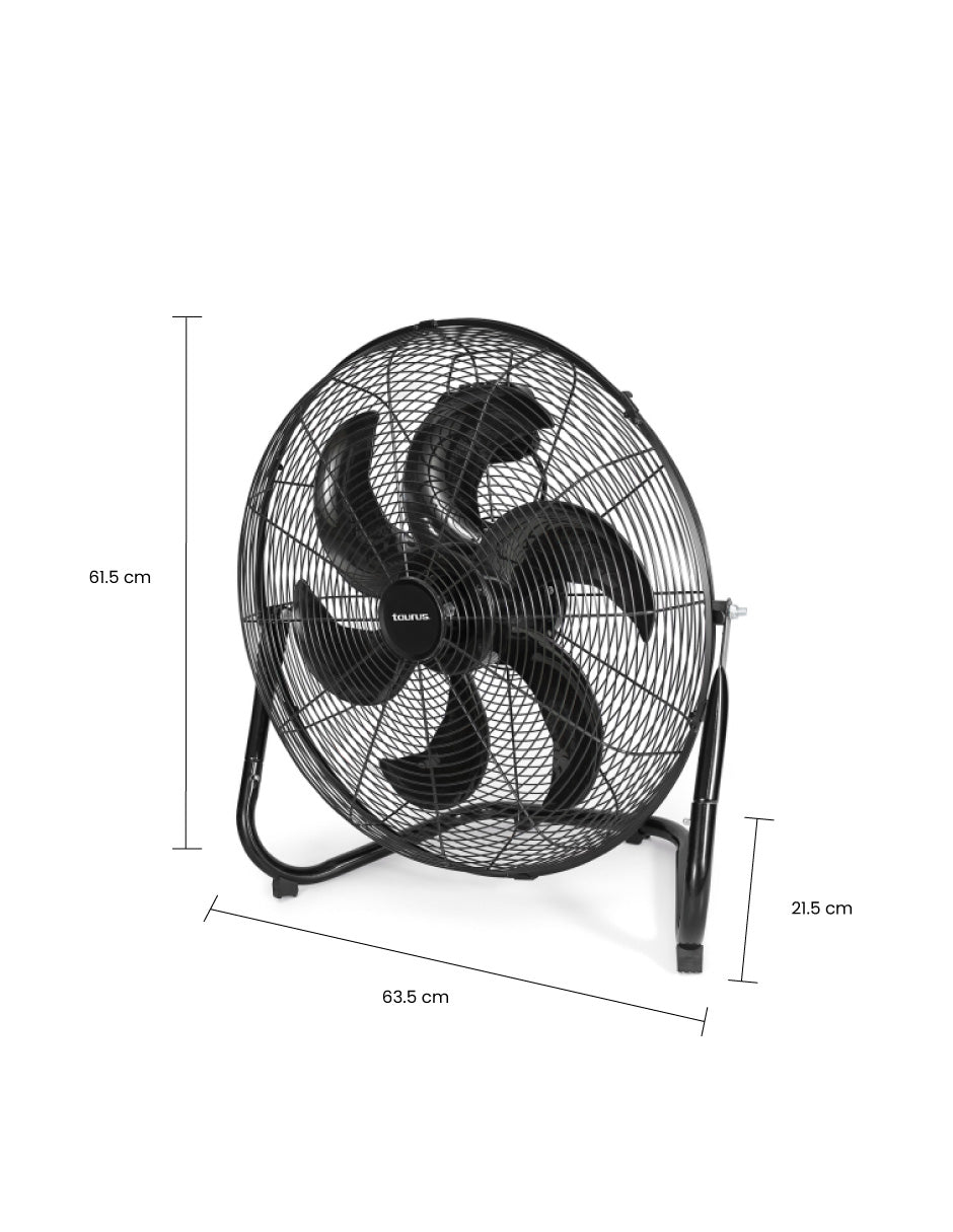 Taurus Ventilador Industrial 2 en 1: de Piso y Pared 20" con 3 Velocidades, Modelo Flash M94412700