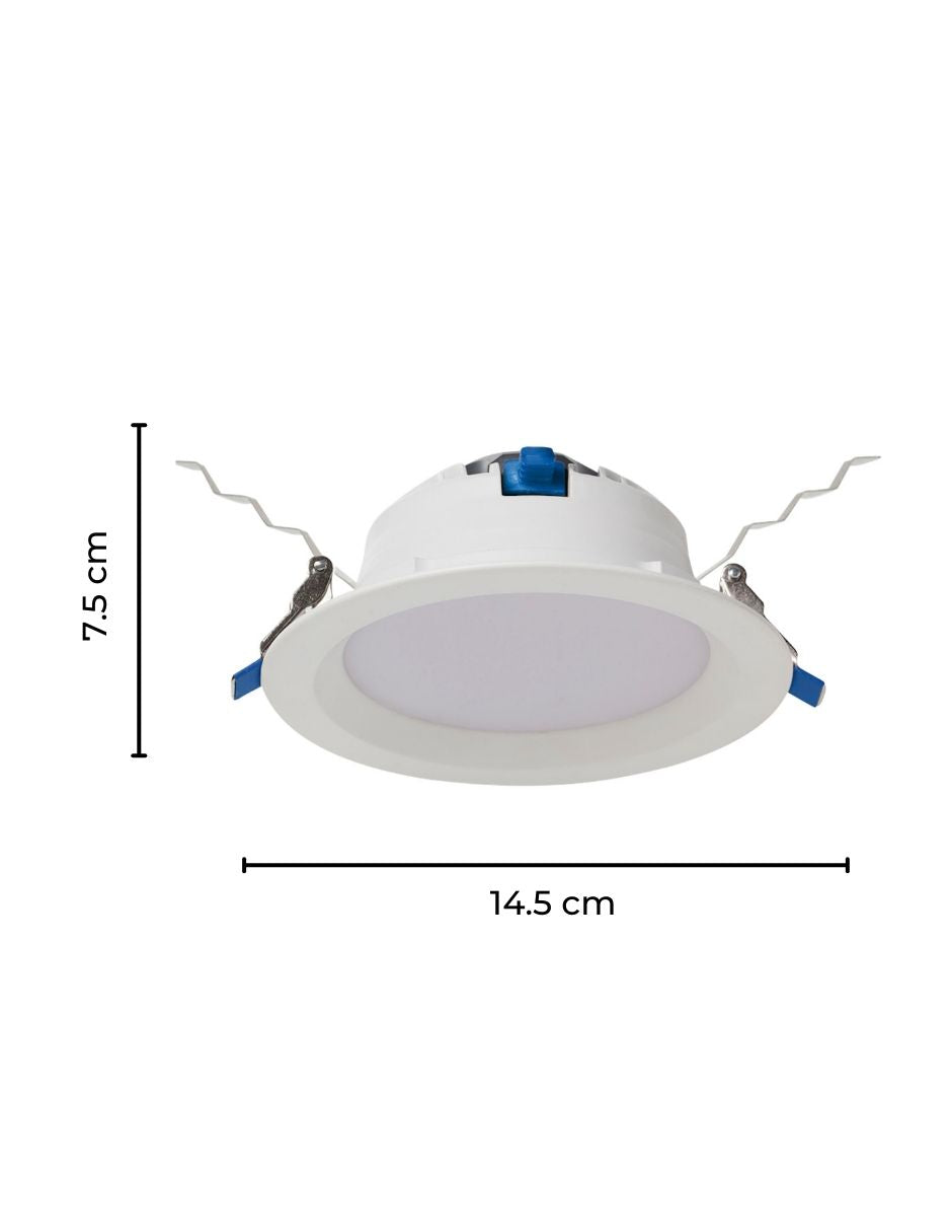 Estevez Luminario LED Empotrable En Techo 12 W Downlight, Modelo 19113-0