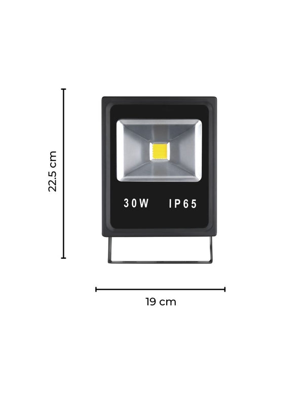 Estevez Luminario proyector LED 30W 3000K, Modelo ETX-0114-NEG