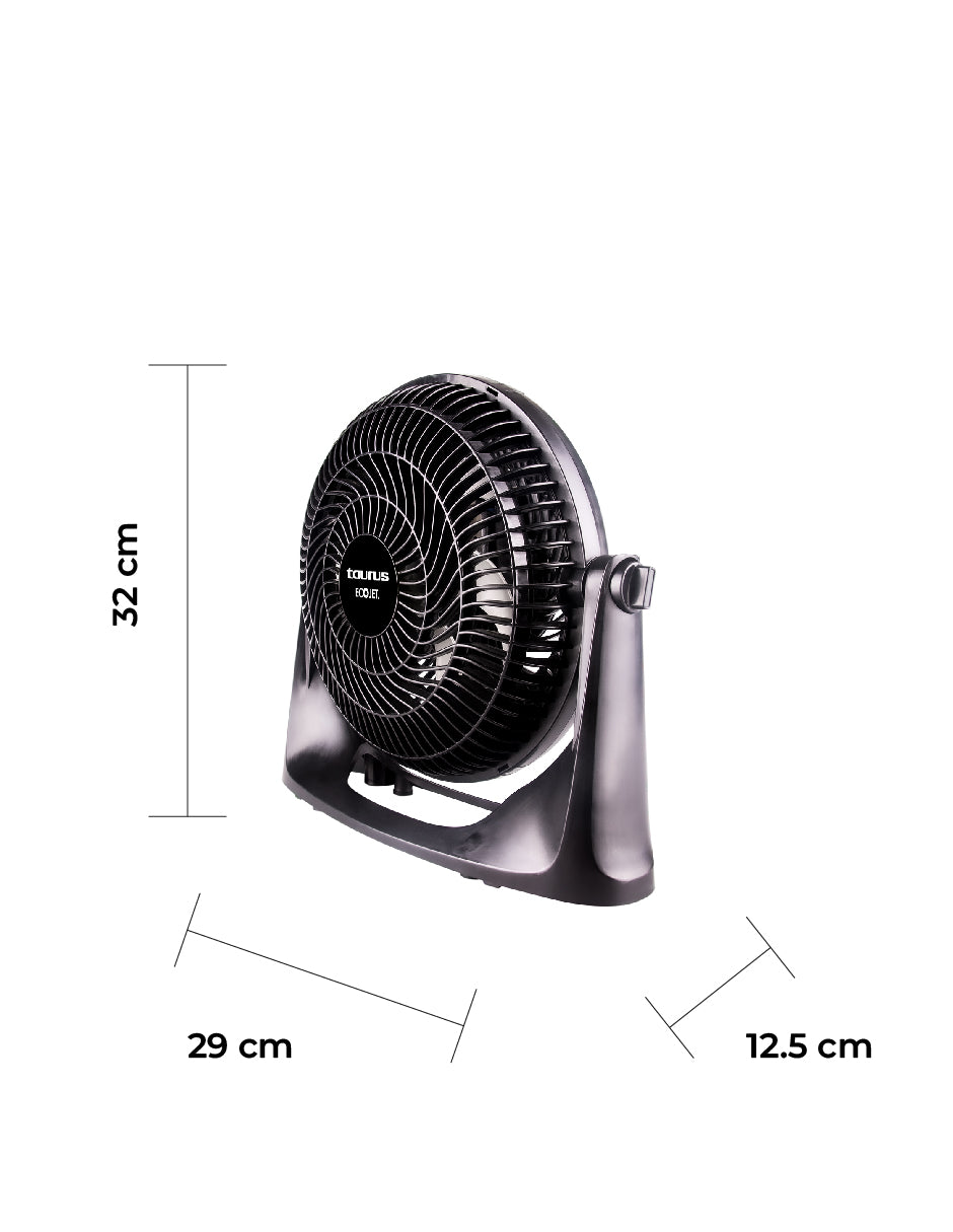 Taurus Ventilador 2 en 1: de Escritorio y Pared 10", Silencioso, Modelo Oasis M94409900