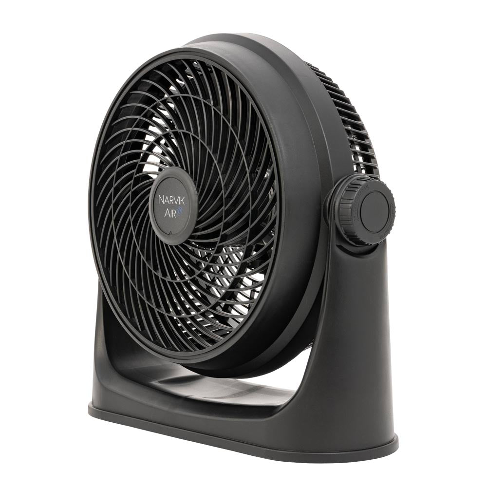 Narvik Ventilador de 12" 2 en 1: Piso y Pared 88W Silencioso con Aspas Plásticas, Modelo NA2012