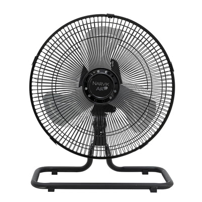 Narvik NA1012 Ventilador de 12" Industrial 2 en 1: Piso y Pared 55W con Aspas de Aluminio Oscilación de 90°