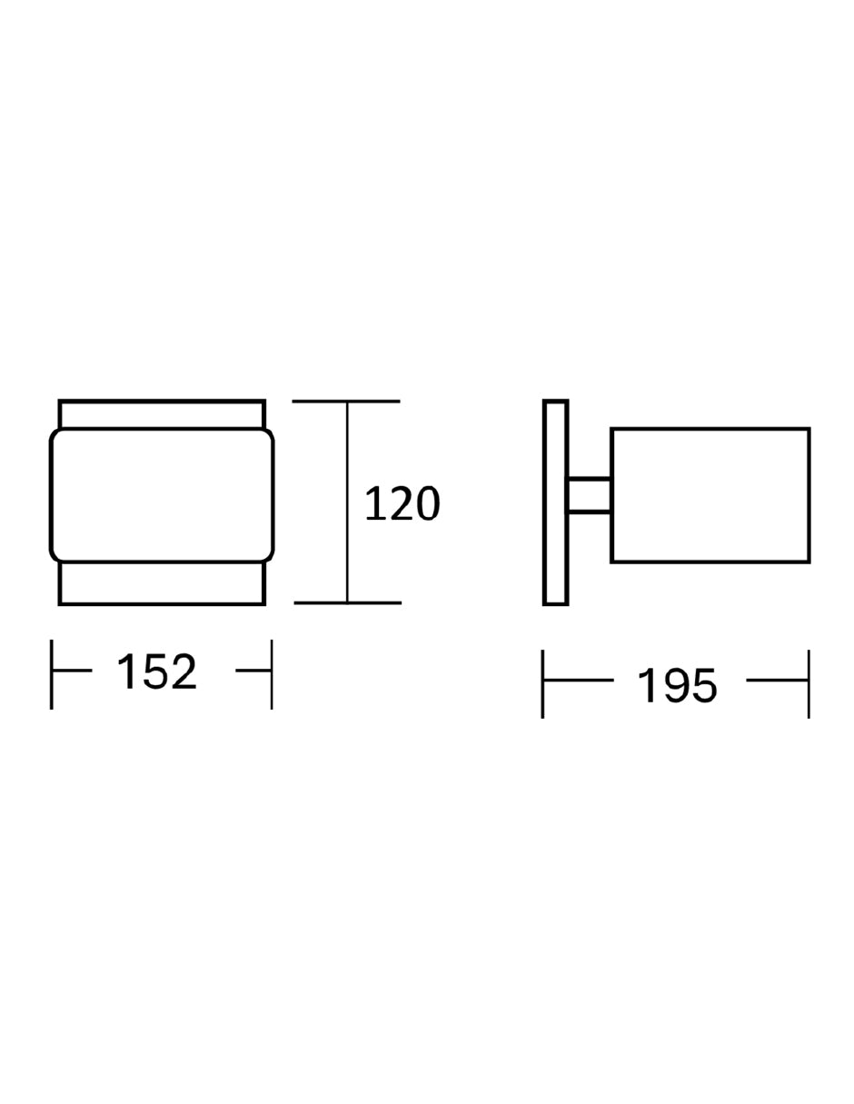 Estevez Luminaria Spur De Pared Blanca G9 152x195x120mm, Modelo 19853-0