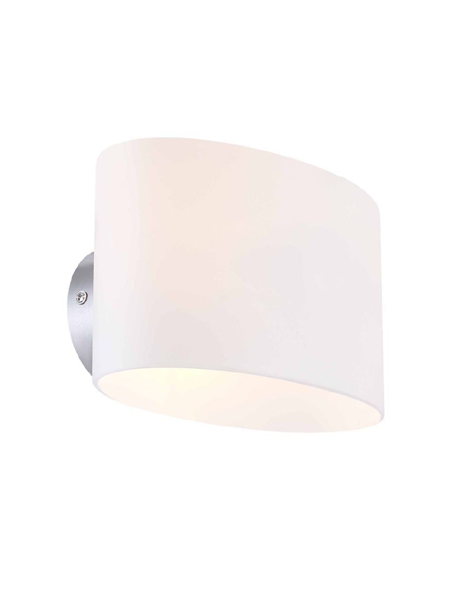 Estevez Luminaria Prisma De Pared Blanca G9 195x138x115mm, Modelo 19854-0