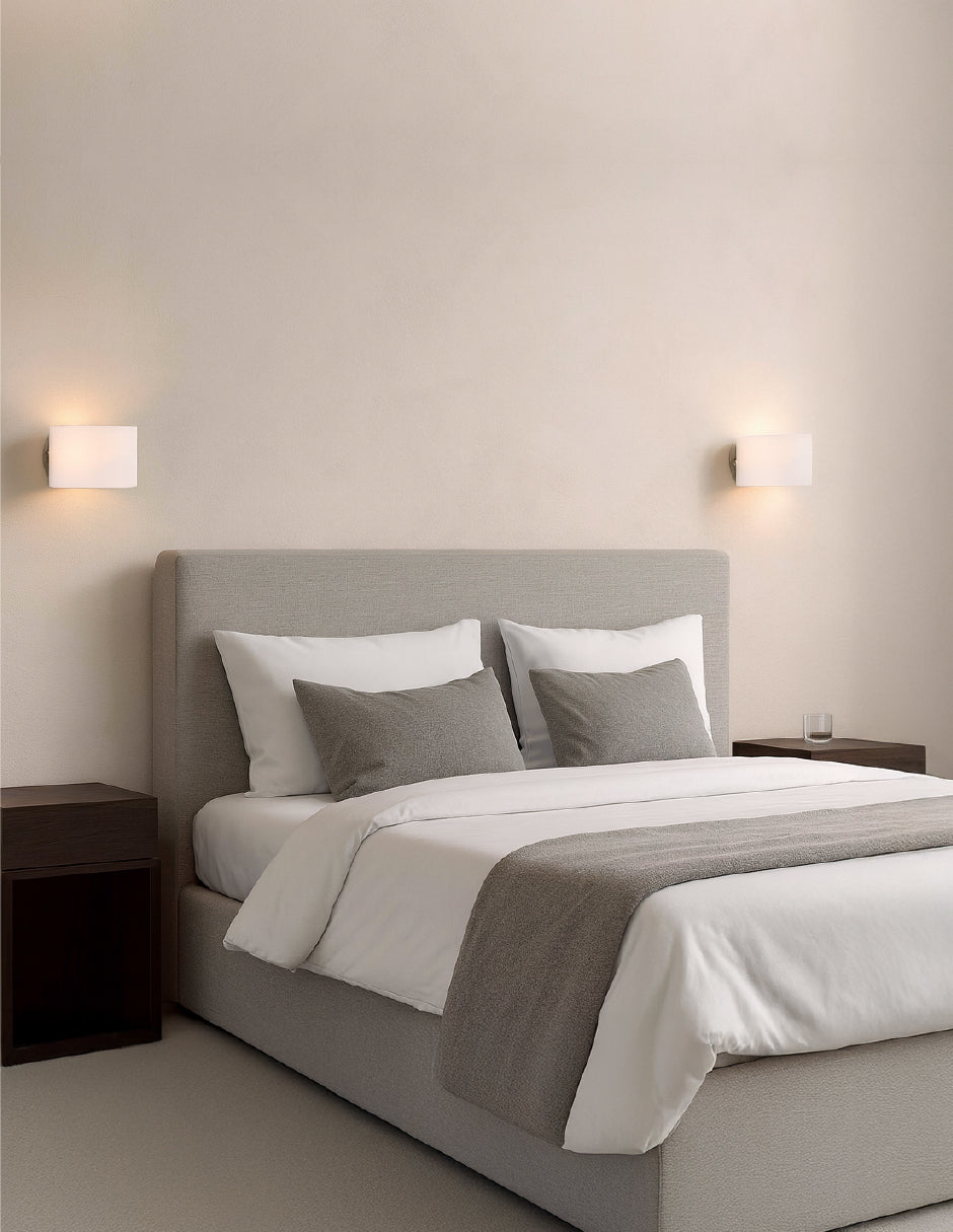 Estevez Luminaria Prisma De Pared Blanca G9 195x138x115mm, Modelo 19854-0