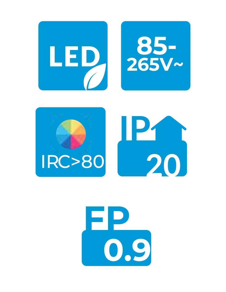 Estevez Luminaria De Pared LED 20W 3000K Iron, Modelo 19420