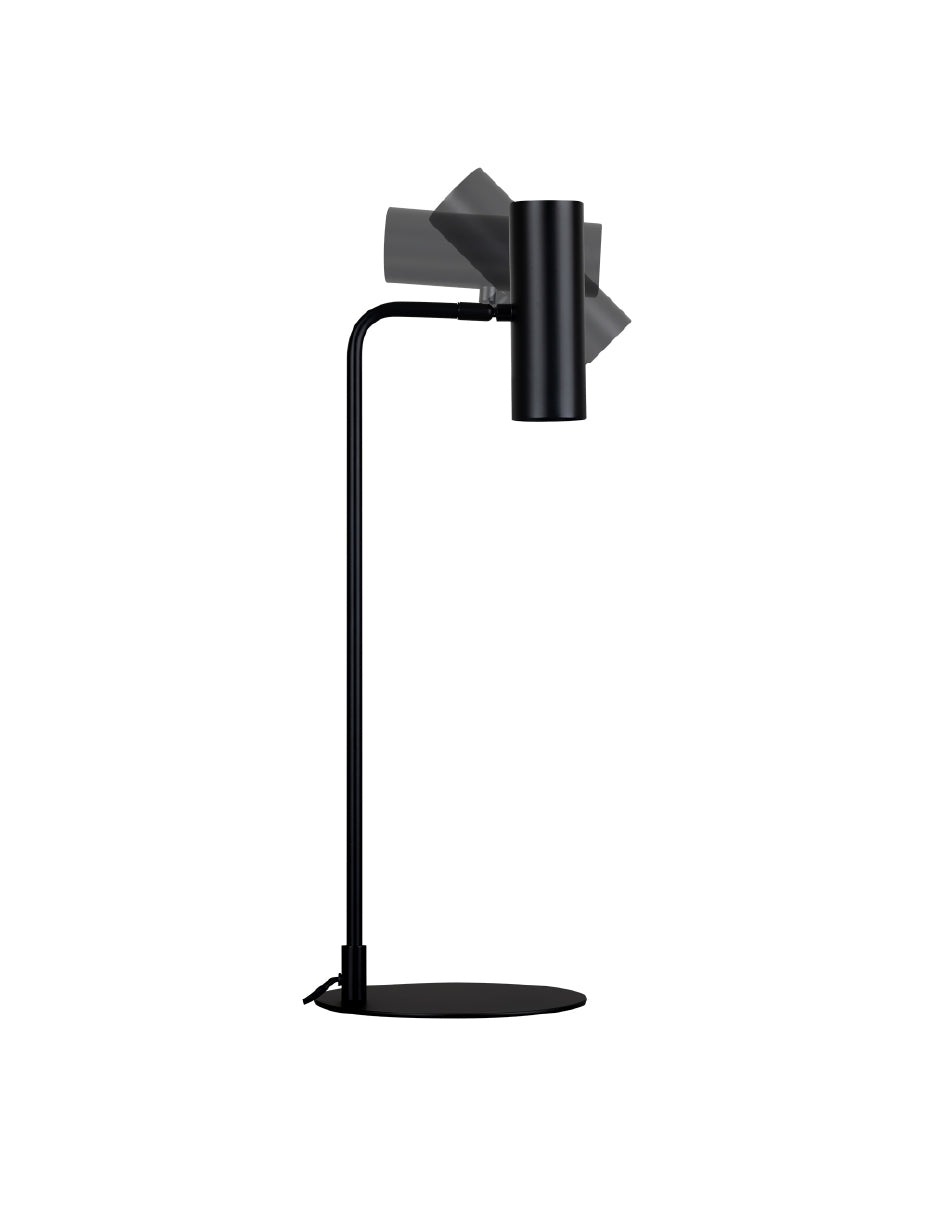 Estevez Luminaria De Mesa Negra GU10, Modelo EDE-0134-NEG