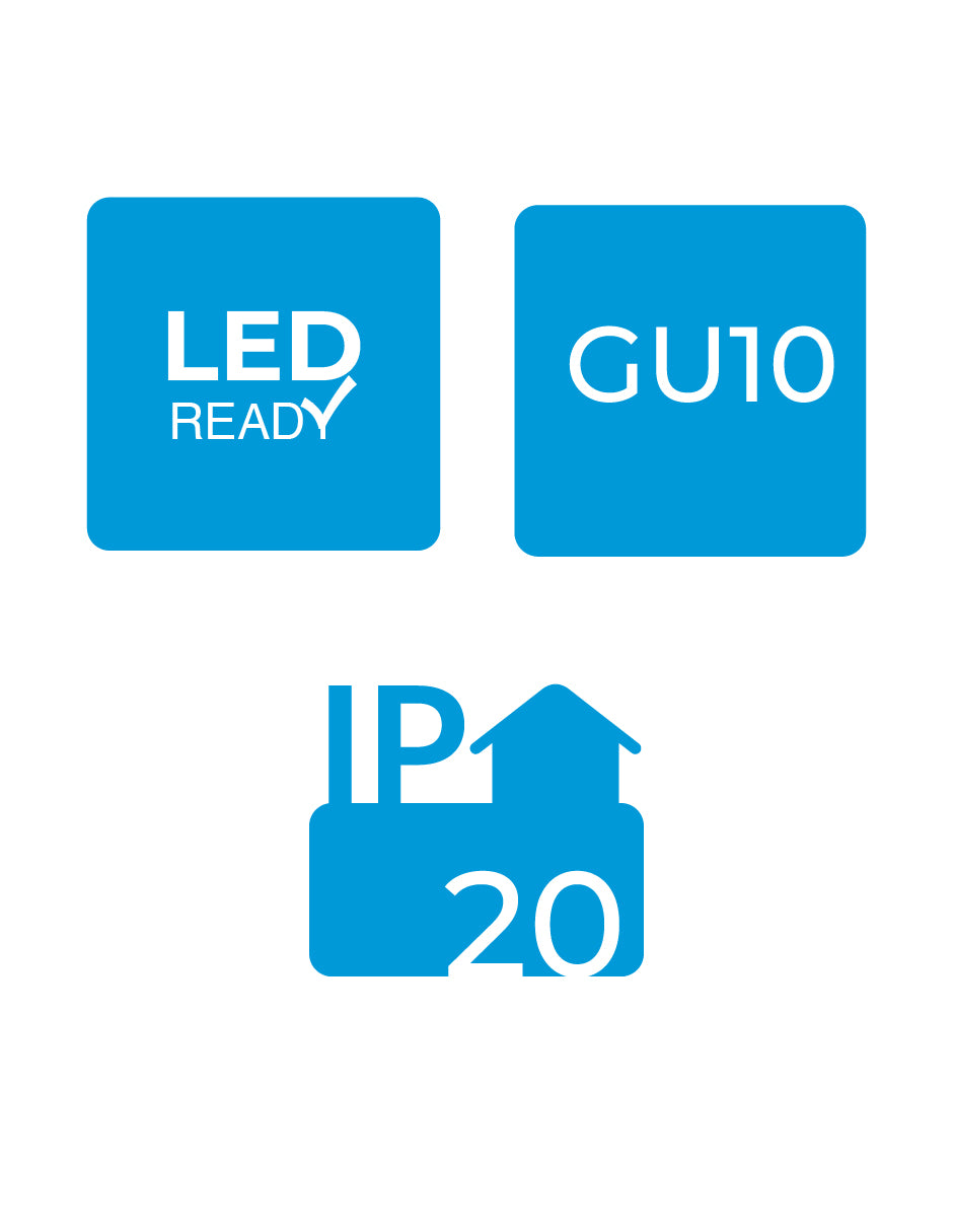Estevez Luminaria De Mesa Negra GU10, Modelo EDE-0134-NEG