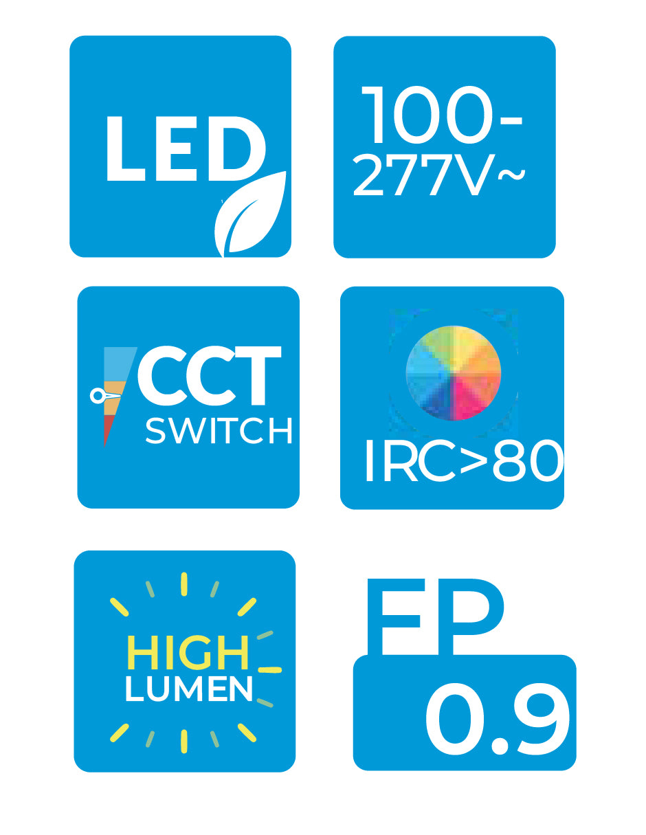 Estevez Luminario LED WRAP CCT 40W 1238 mm Blanco para techo con luz seleccionable Modelo 19498-CCT