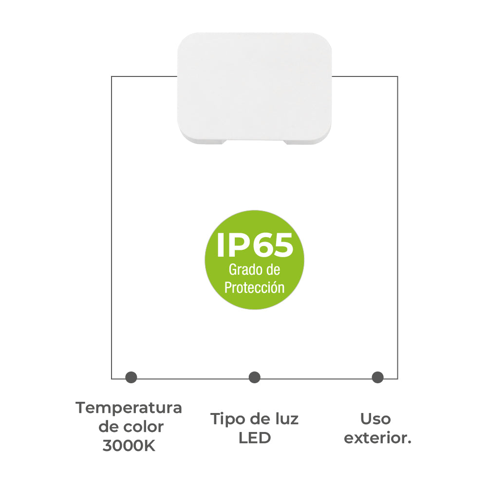 Ipsa Luminario para Exterior IP65, Modelo ARCOR-LED/1W