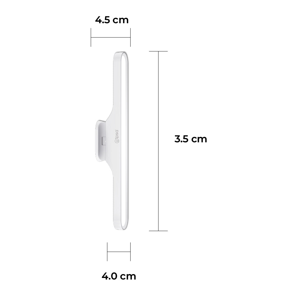 Ipsa Luminario LED Recargable Portatil con Selector de Temperatura, Modelo ML/USB-C/MT