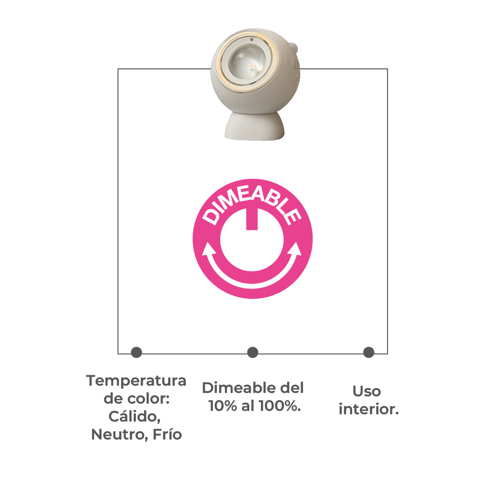 Ipsa Luminario LED Recargable, Modelo LUMI-DEC/B/3W