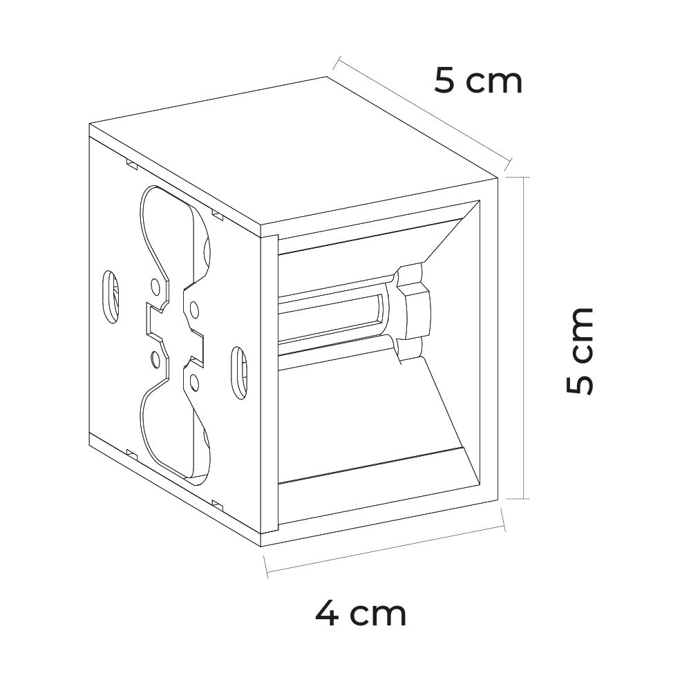 Ipsa Luminaria Decorativa para Muro con 2 Luces, Modelo ARDECO2LMV-LED/2W