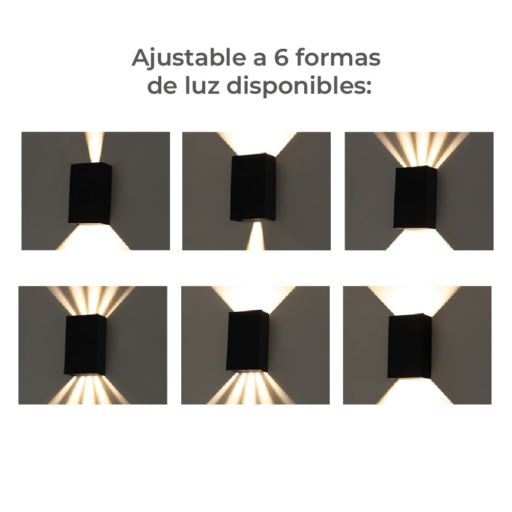 Ipsa Luminaria Decorativa para Muro, Modelo ARDECO2LMV-LED/10W