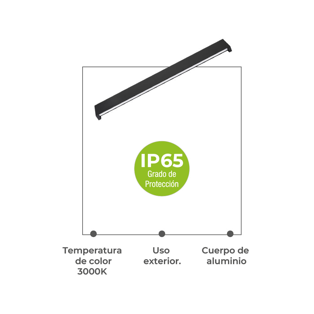 Ipsa Luminaria Decorativa para Muro LED, Modelo ARLJ-LED/20W/N