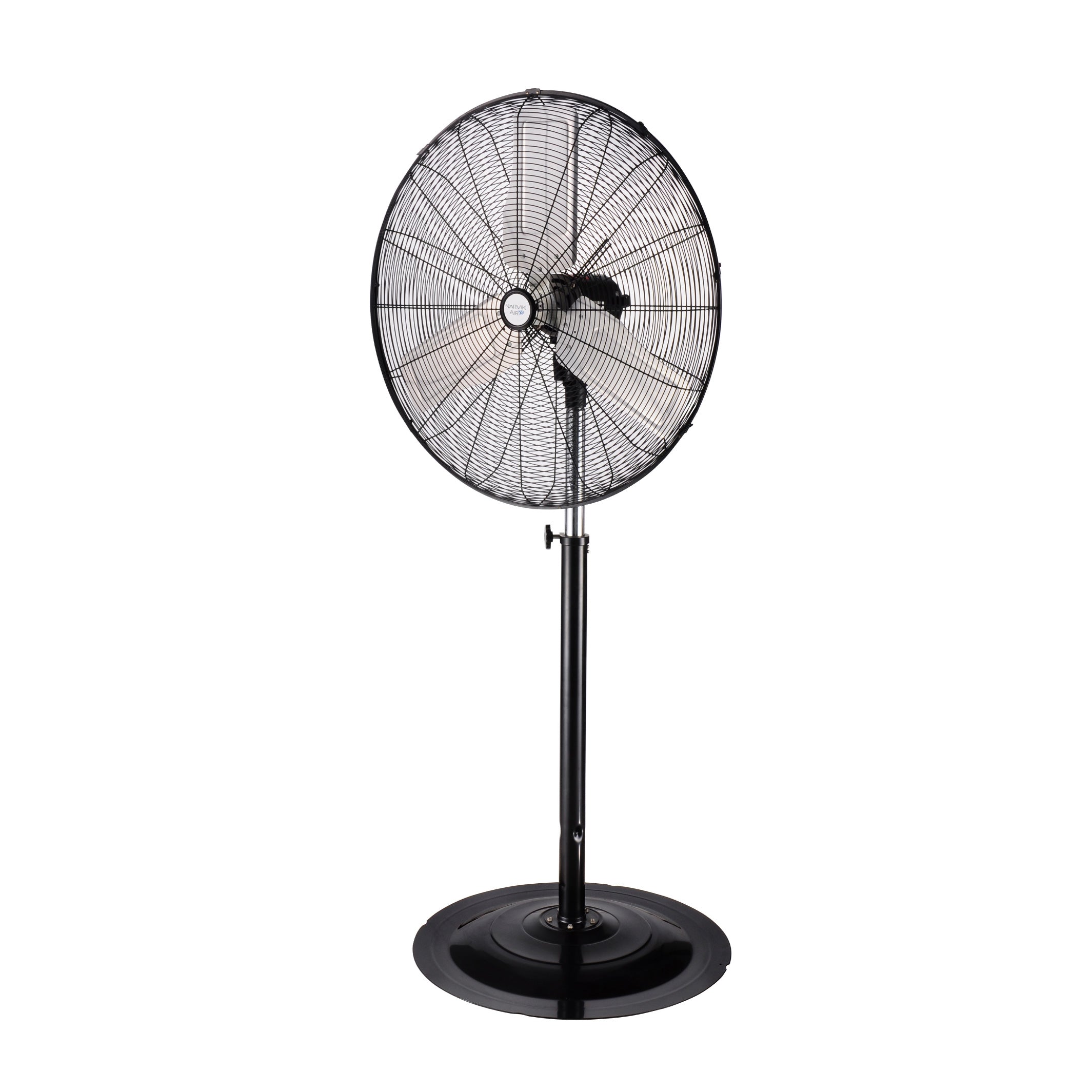 Narvik Ventilador Industrial de Pedestal de 24" 180 W con 2 Aspas Métalicas, Modelo NA-S24