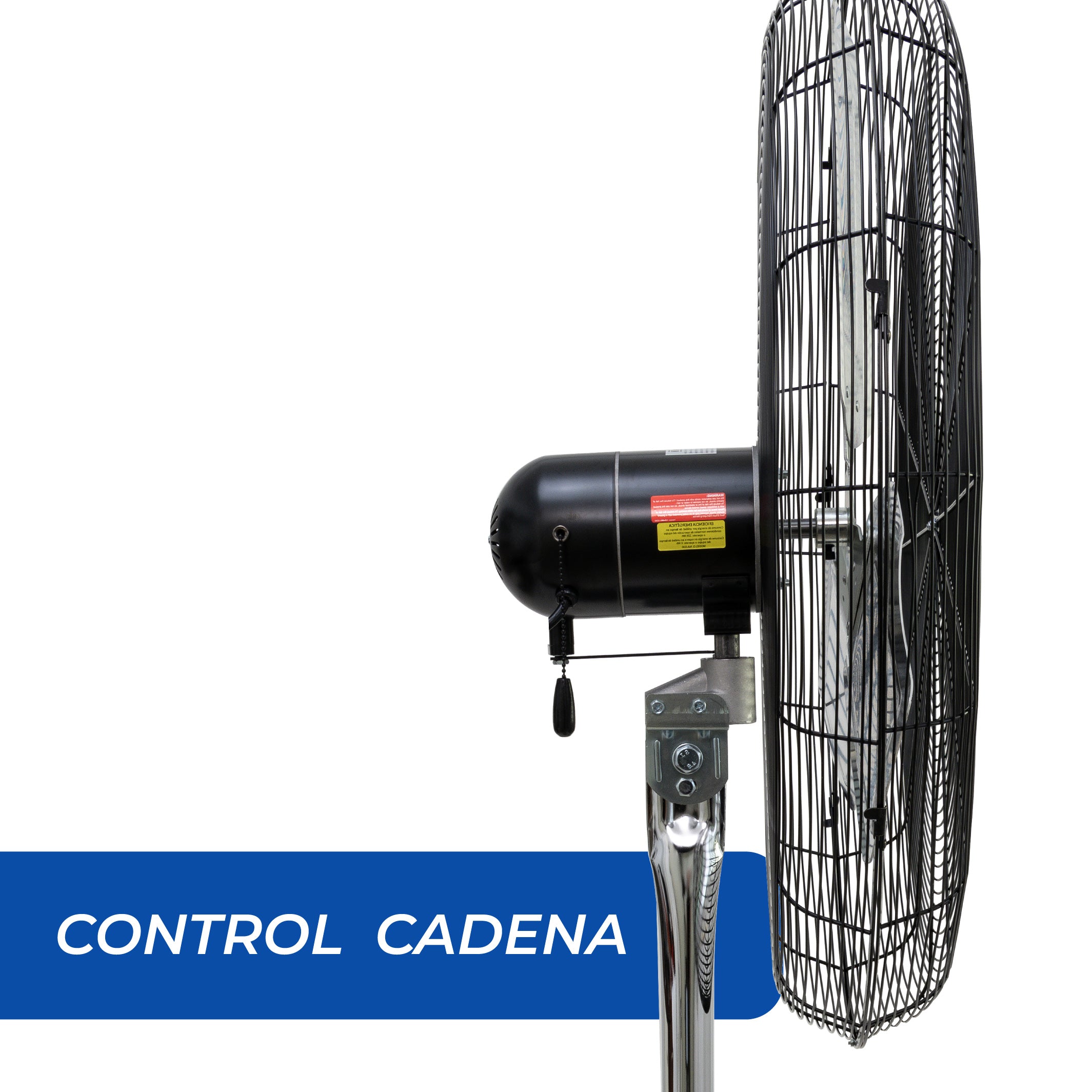 Narvik Ventilador Industrial de Pedestal de 24" 180 W con 2 Aspas Métalicas, Modelo NA-S24