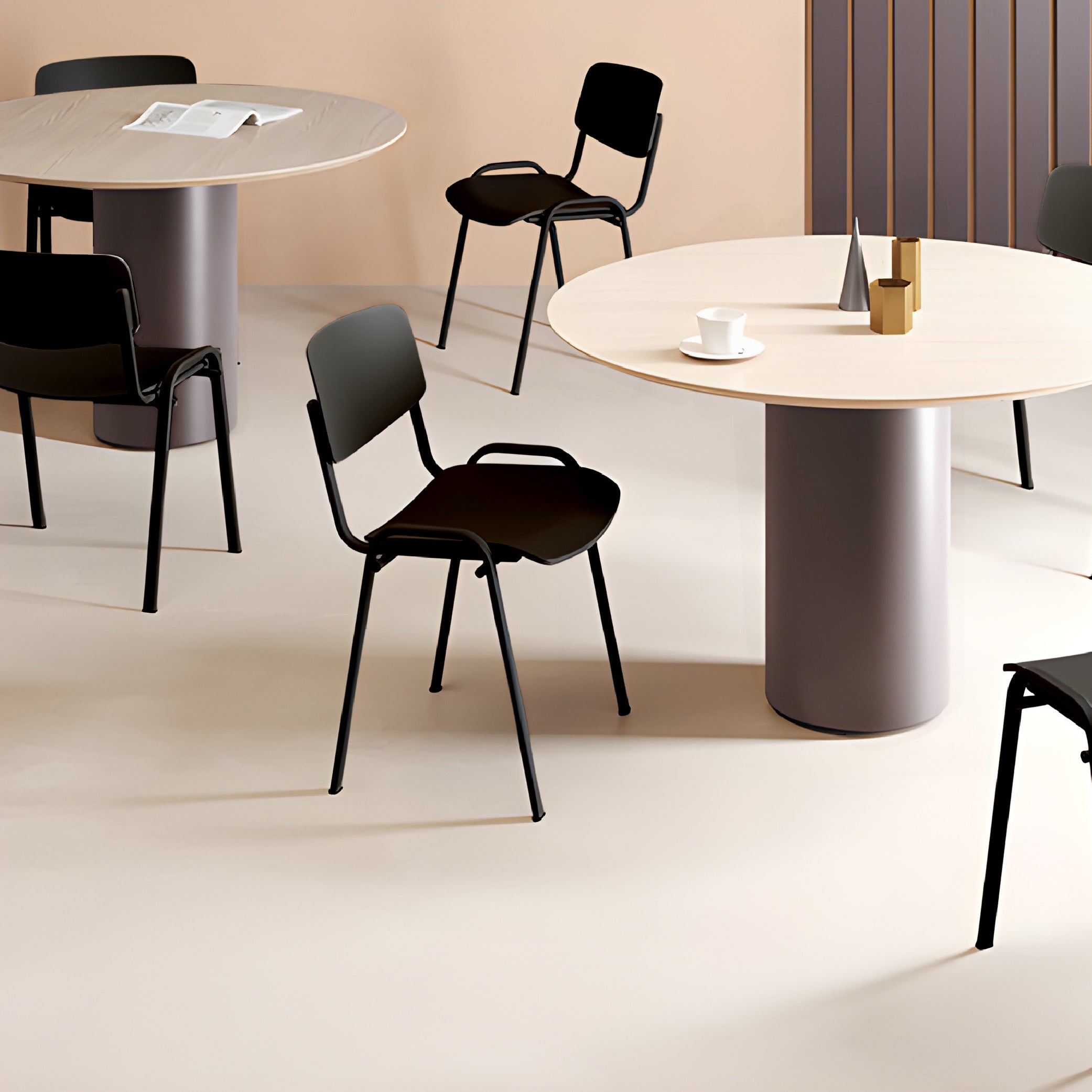 Offiho Silla Moderna para Visita con Estructura de Acero, Model Milk OHV-66