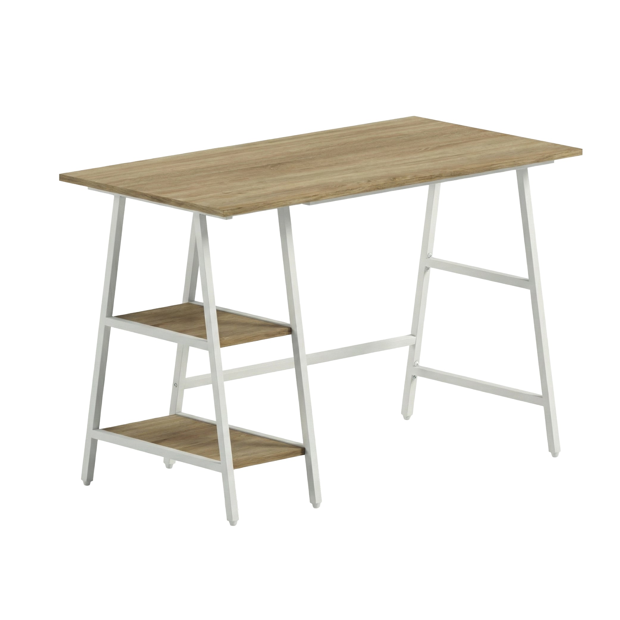 Offiho Escritorio de Oficina para Home Office con Estructura Metálica y Almacenamiento, Modelo 2240183