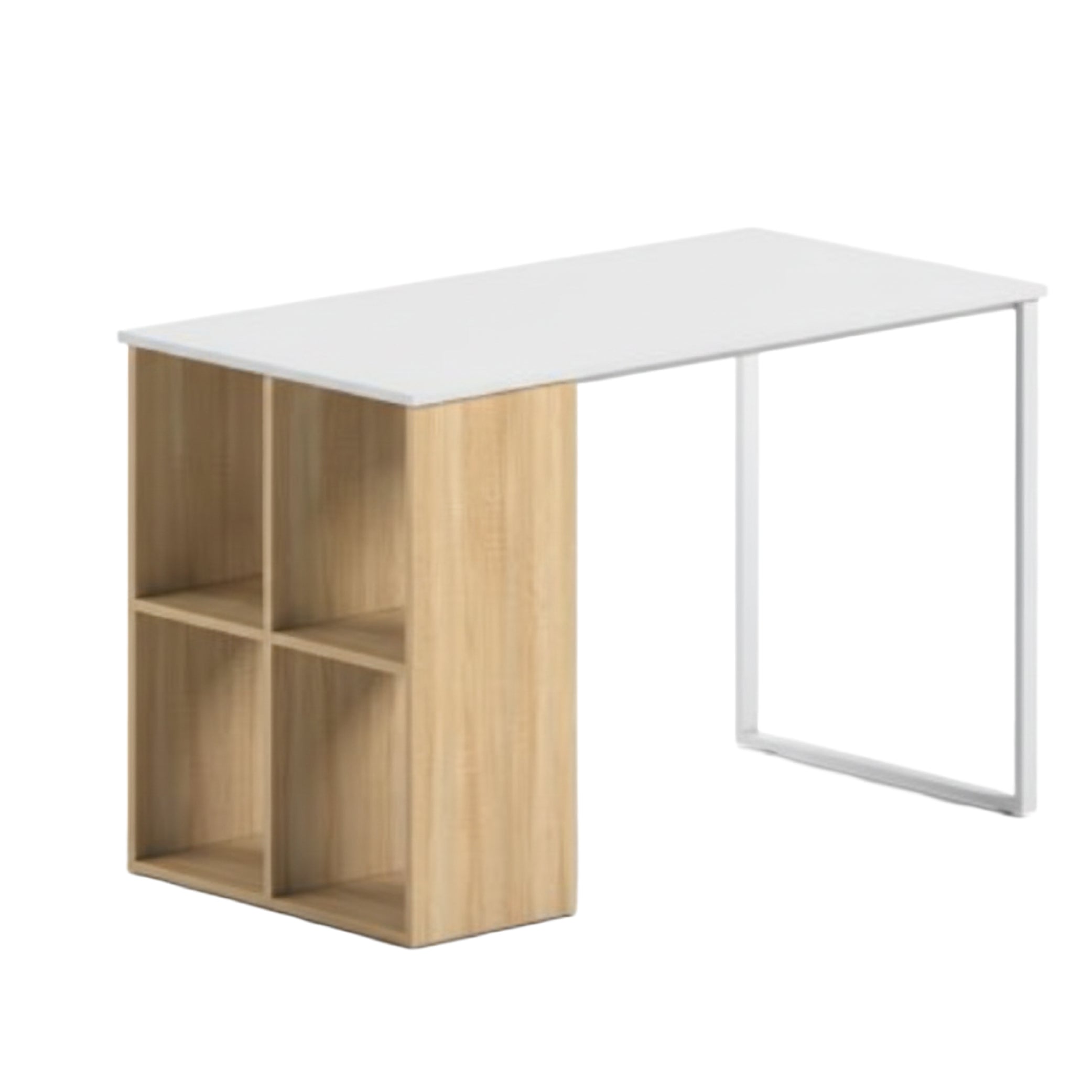 Offiho Escritorio de Oficina para Home Office con Estructura Metálica y Almacenamiento, Modelo 2240184