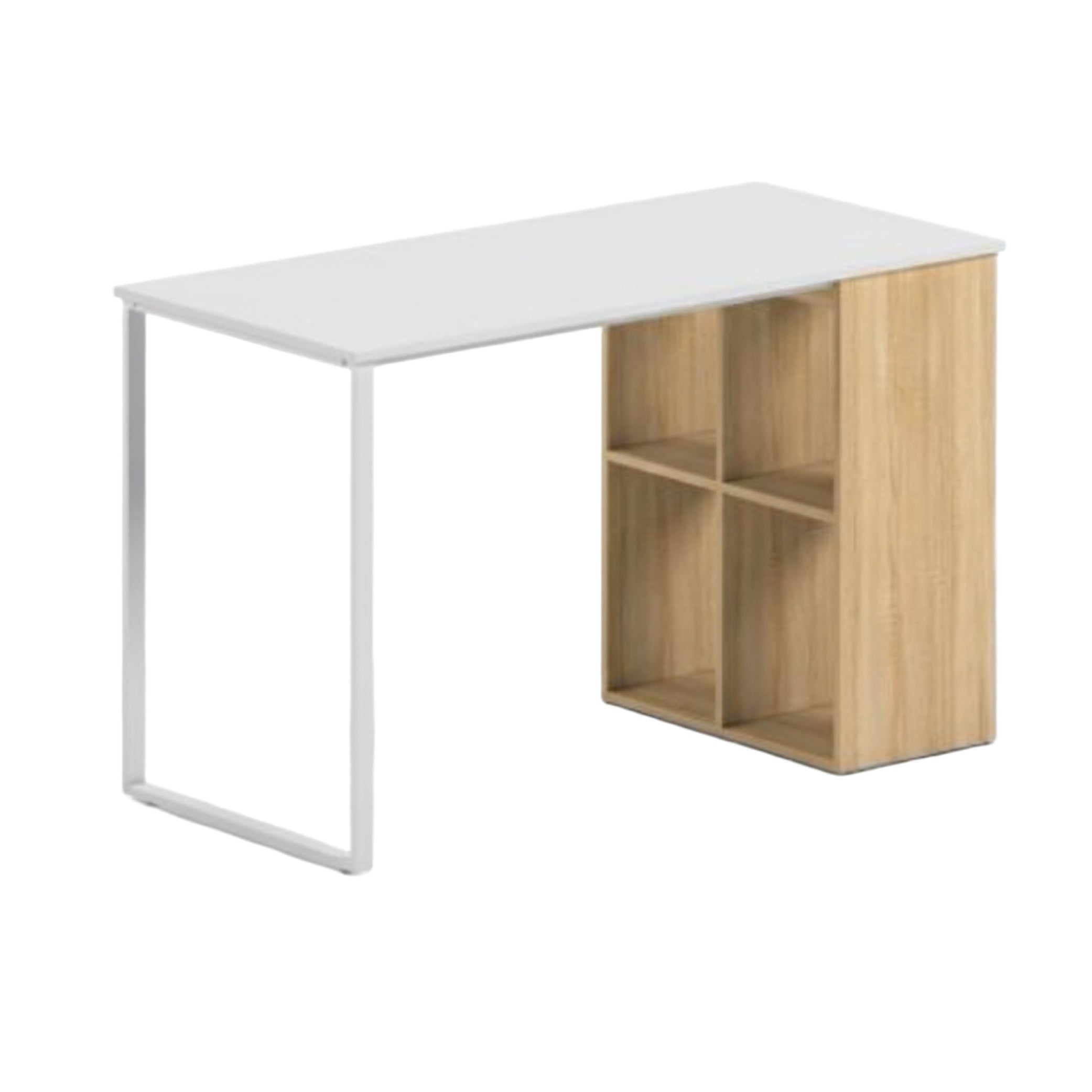 Offiho Escritorio de Oficina para Home Office con Estructura Metálica y Almacenamiento, Modelo 2240184