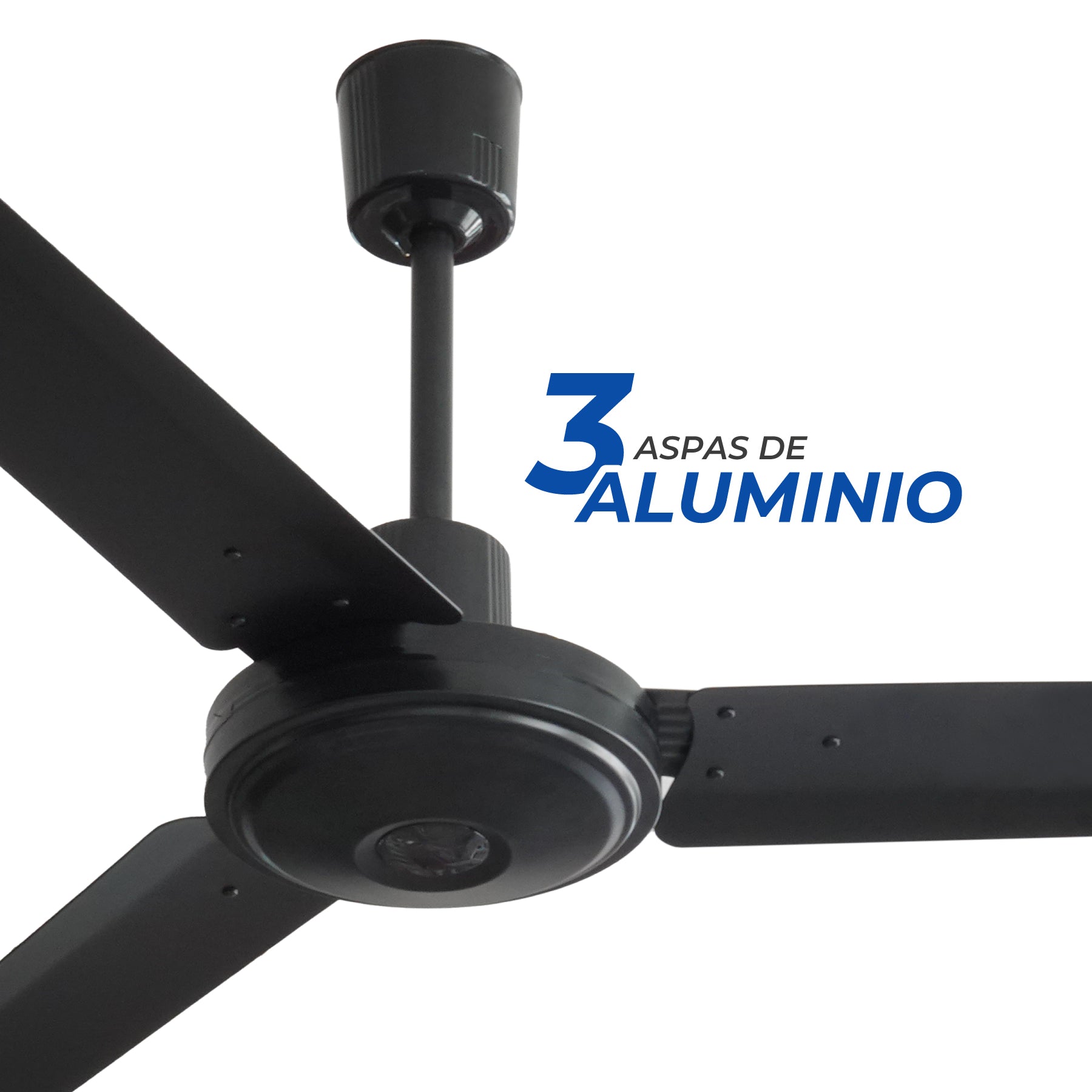 Narvik Ventilador de Techo de 56" Con 3 Aspas de Aluminio con Control de Pared para Uso Industrial, Modelo NA3031