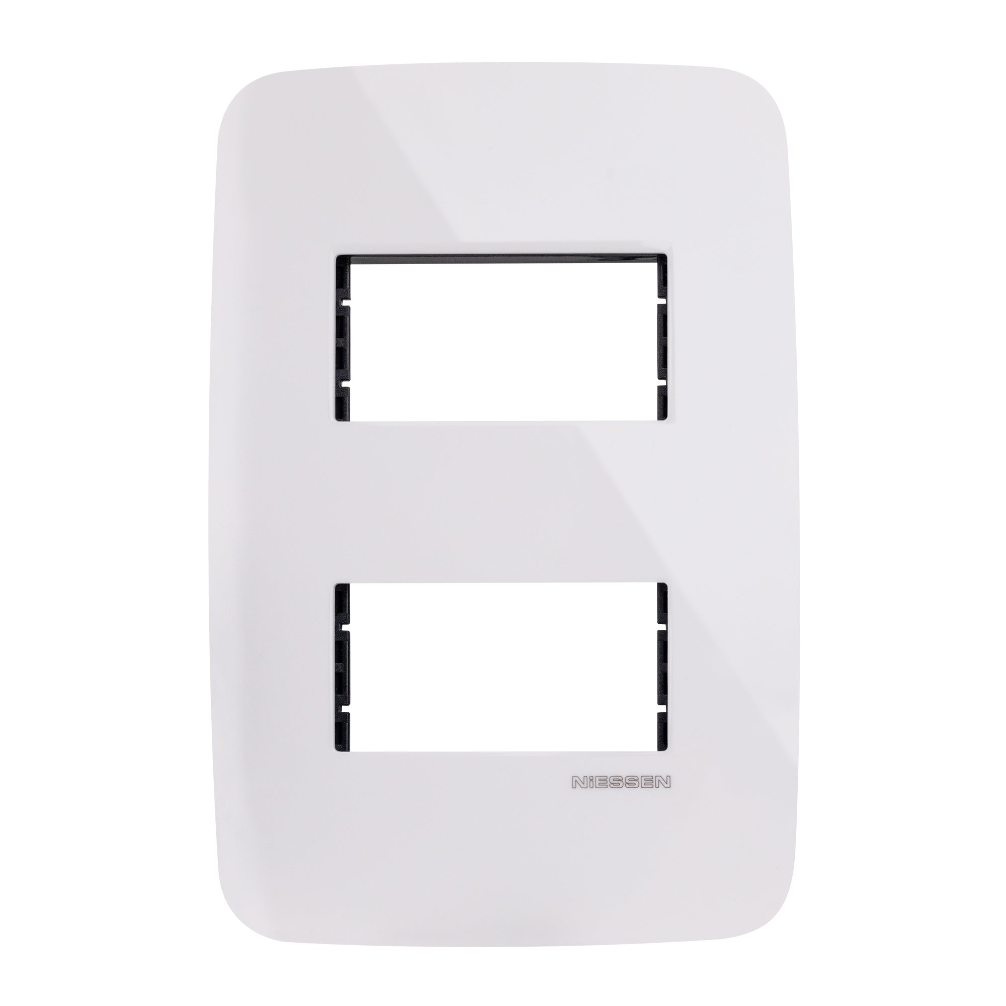 Estevez Placa 2 Ventanas 120 x 80 mm Origen Niessen, Modelo N0372