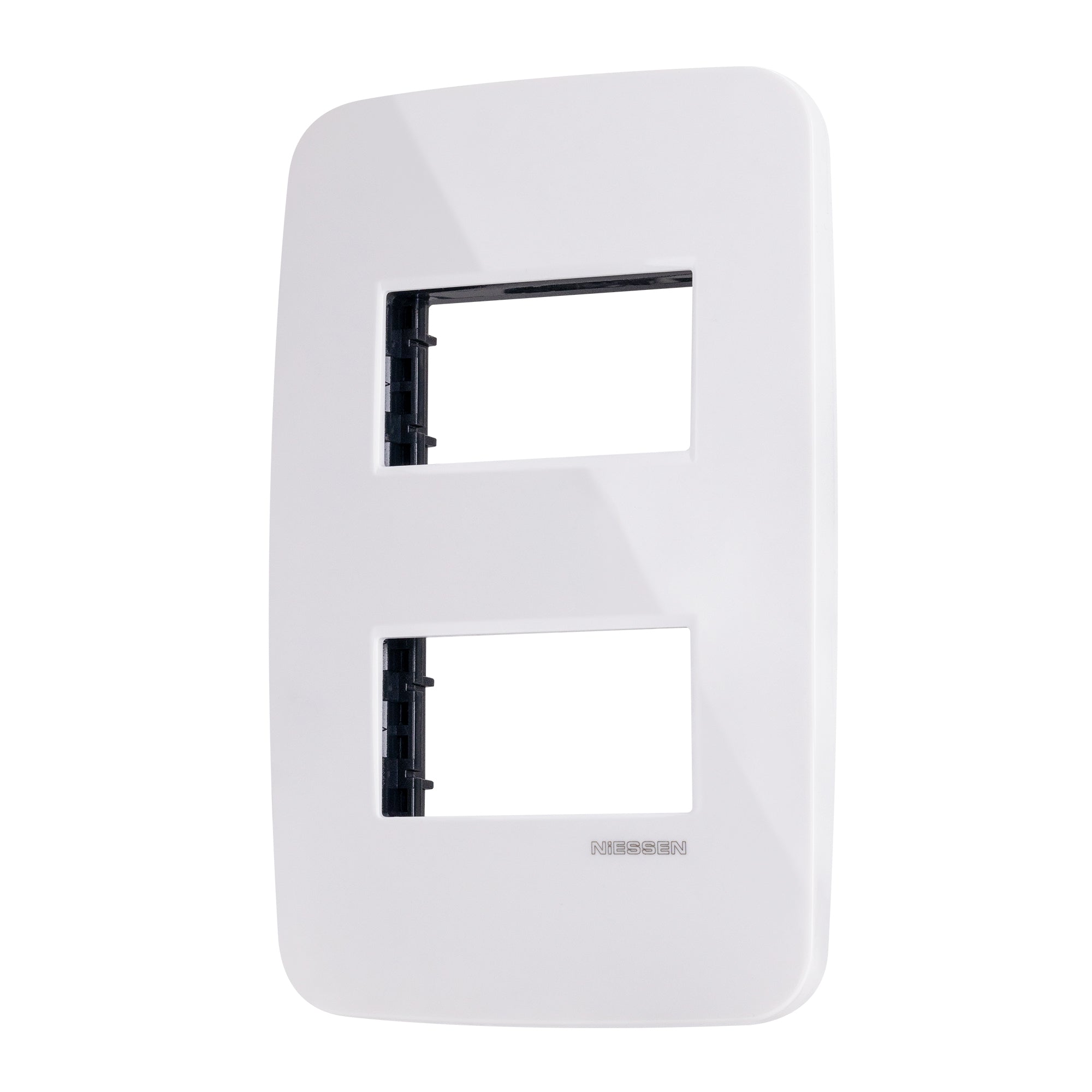 Estevez Placa 2 Ventanas 120 x 80 mm Origen Niessen, Modelo N0372