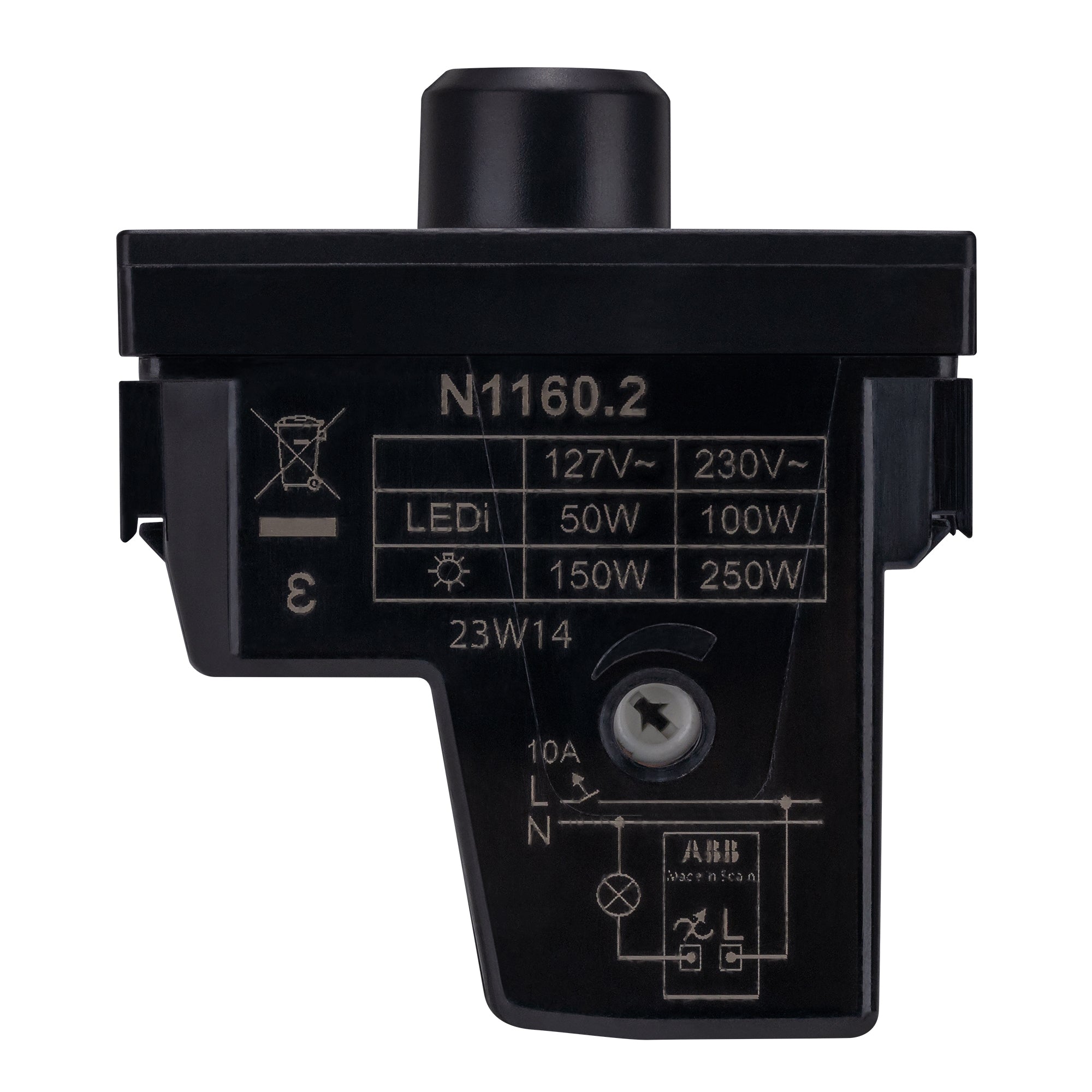 Estevez Dimmer Giratorio LED Básico 1 Módulo Niessen Unno, Modelo N1160.2