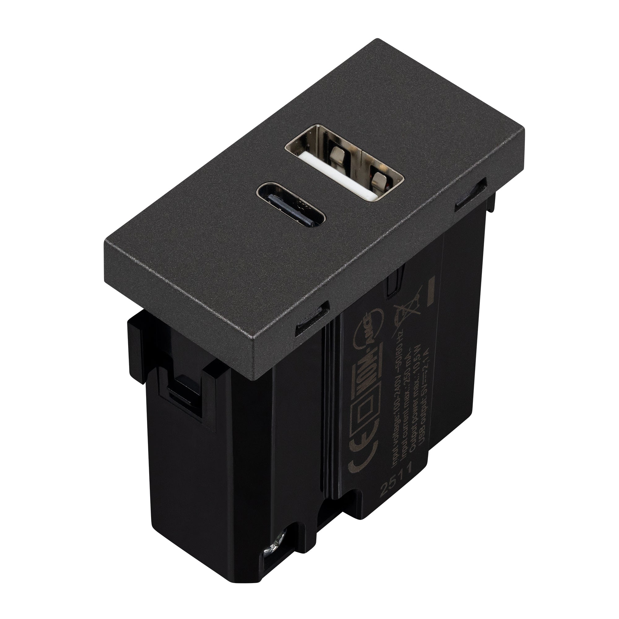 Estevez Toma Cargador USB A+C 1 Módulo Zenit Niessen, Modelo N2185.3