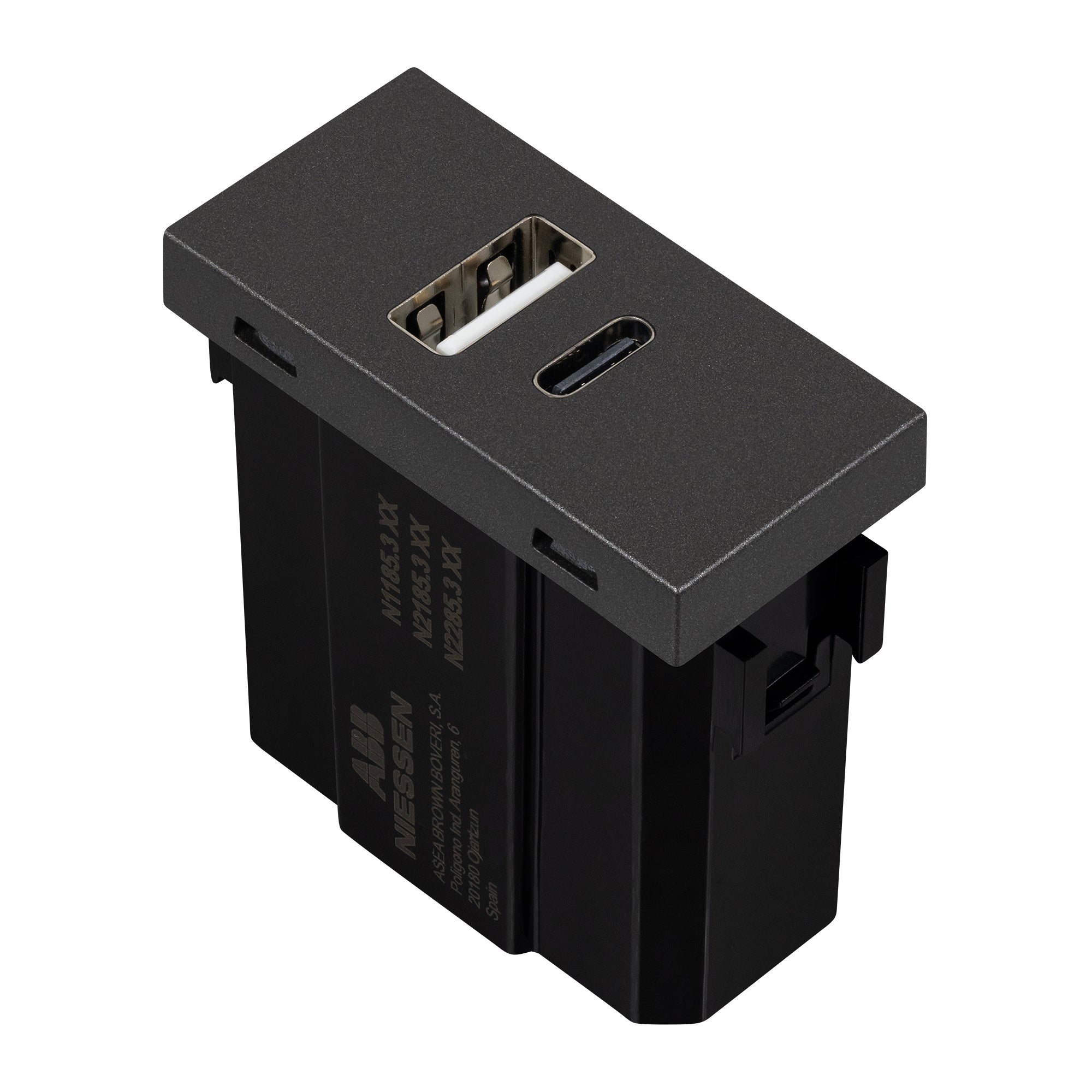 Estevez Toma Cargador USB A+C 1 Módulo Zenit Niessen, Modelo N2185.3