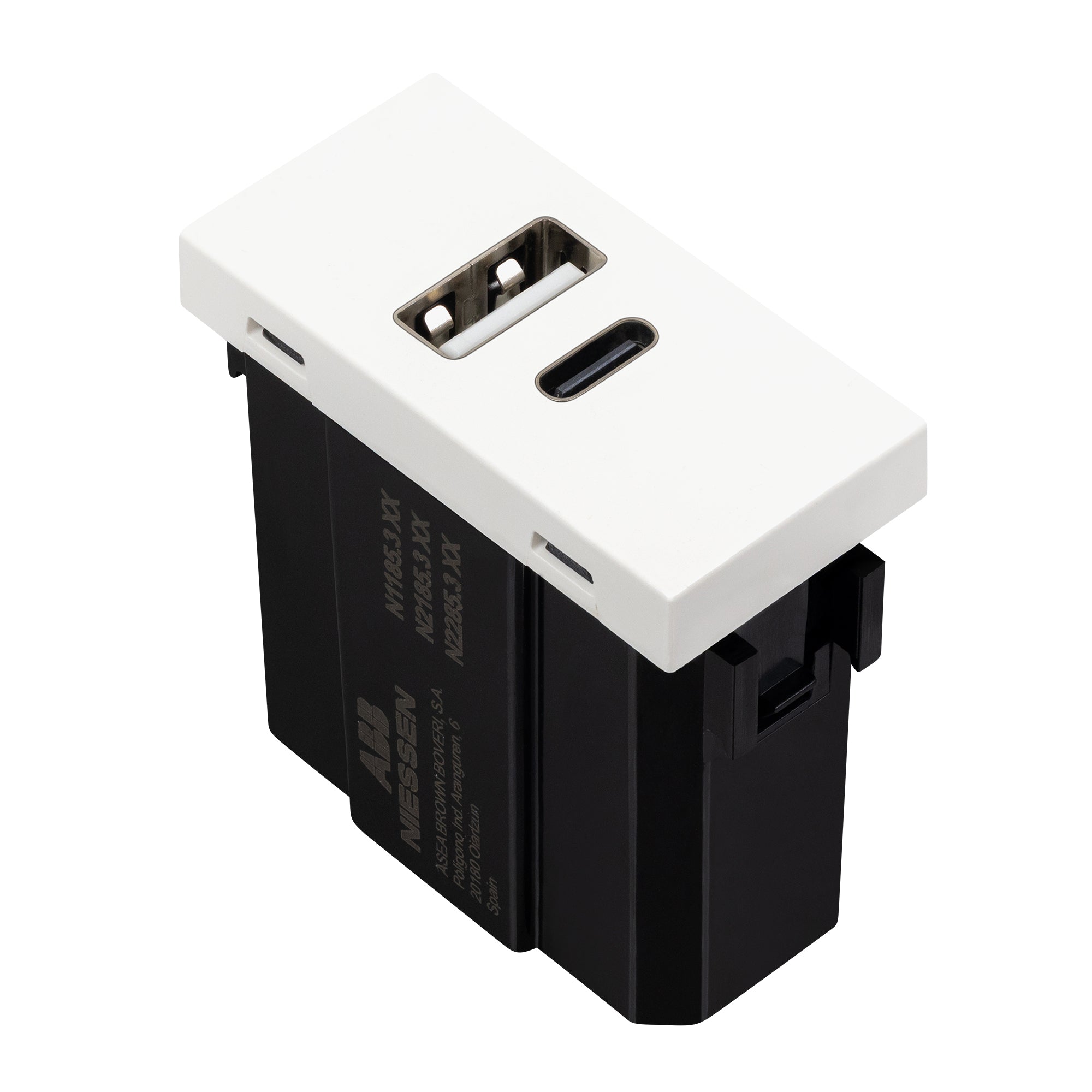 Estevez Toma Cargador USB A+C 1 Módulo Zenit Niessen, Modelo N2185.3