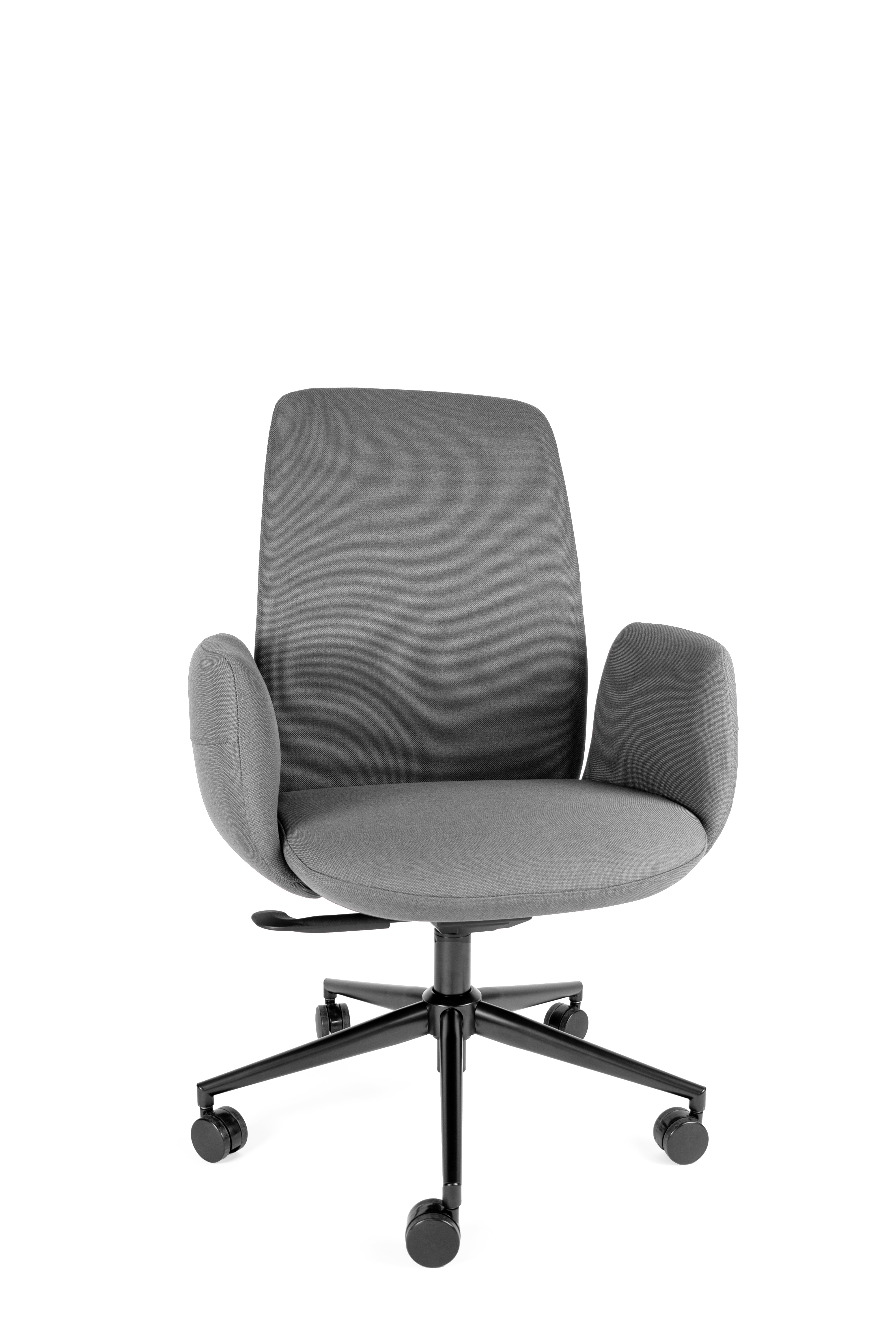 Offiho Black Silla de Oficina /Sillón Ejecutivo Ergonómico con Altura Ajustable, Modelo OHE135Plus-YODO