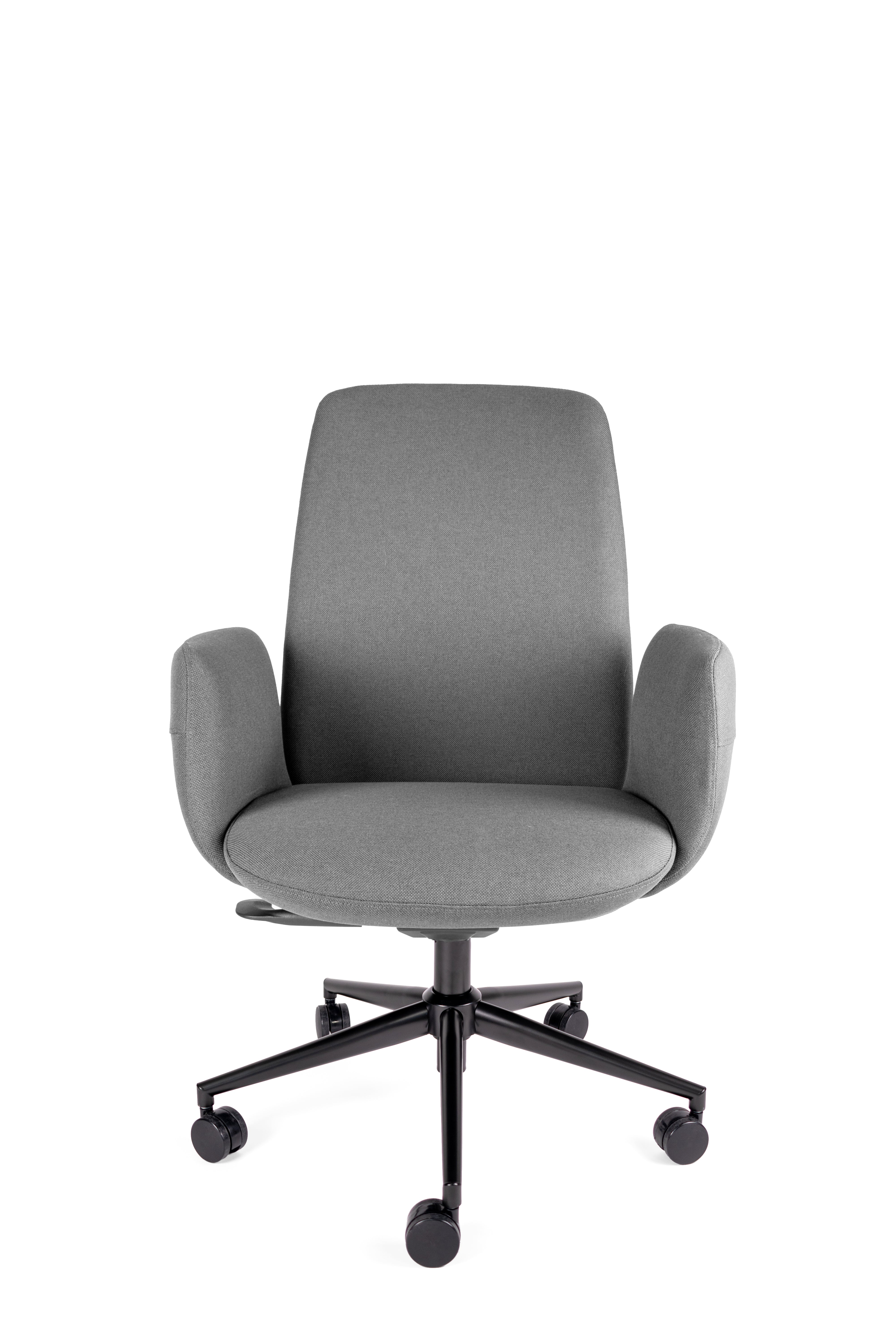 Offiho Black Silla de Oficina /Sillón Ejecutivo Ergonómico con Altura Ajustable, Modelo OHE135Plus-YODO