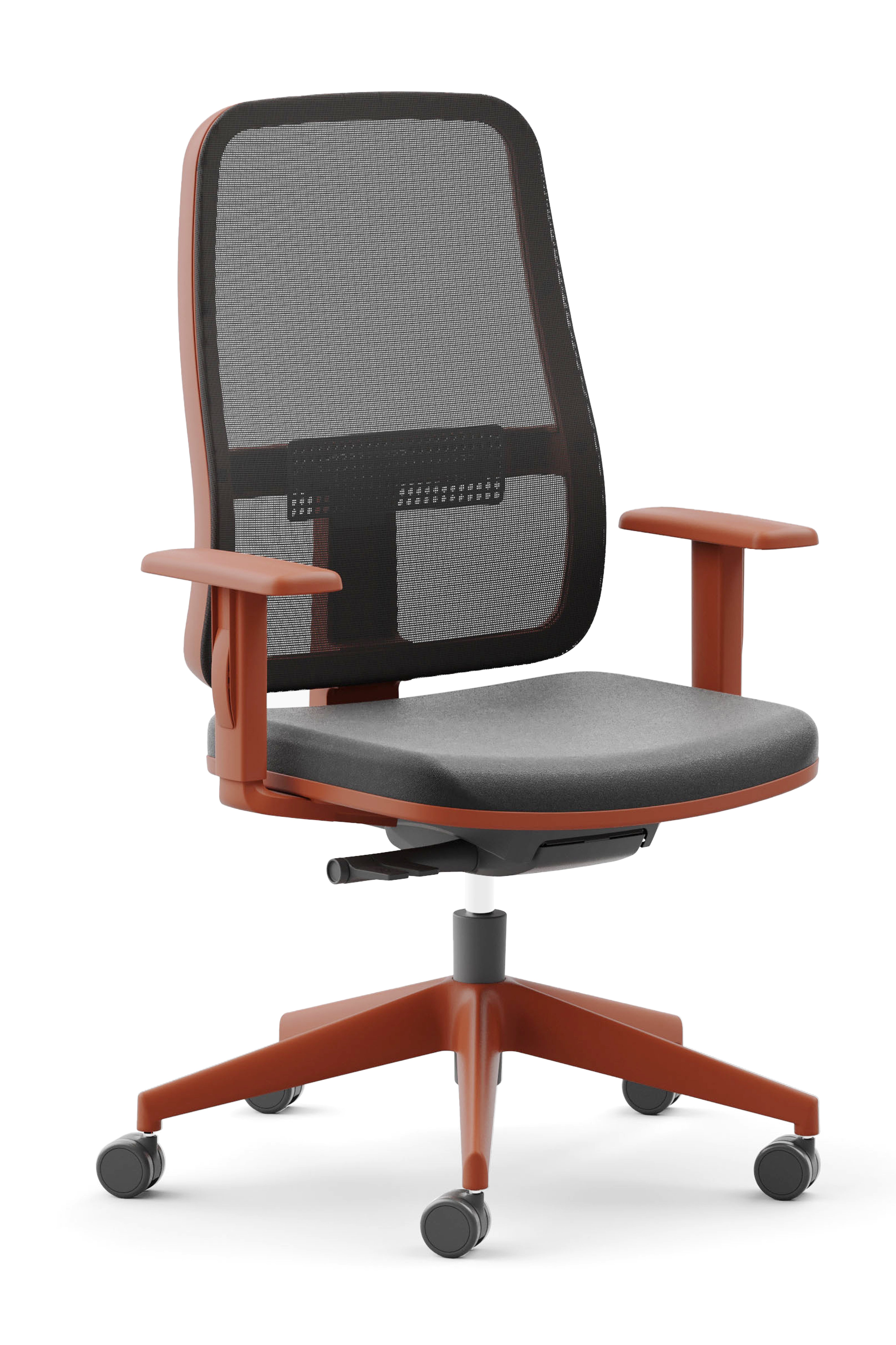 Offiho Black Silla de Oficina /Sillón Operativo Ergonómico con Altura Ajustable, Modelo OHE23-BLAZE