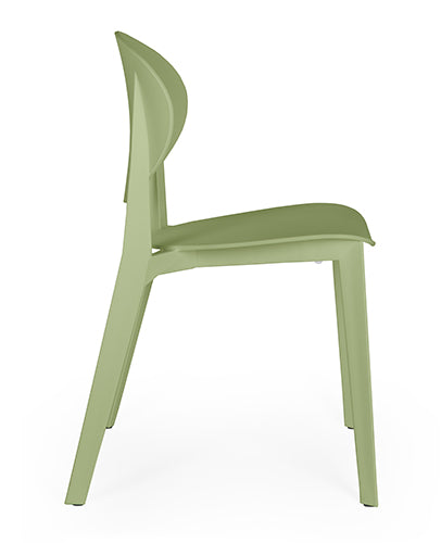 Offiho Set de 4 Sillas Para Restaurante Resistentes Para Exterior e Interior con Protección UV, Modelo TEKSI OHV-19