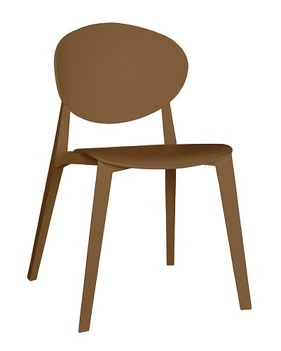 Offiho Set de 4 Sillas Para Restaurante Resistentes Para Exterior e Interior con Protección UV, Modelo TEKSI OHV-19