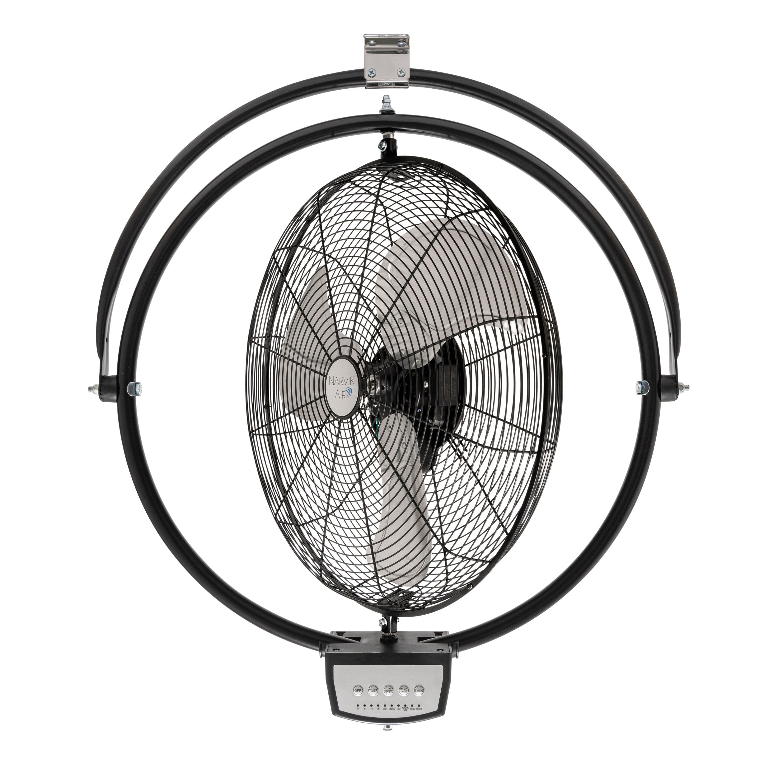 Narvik Ventilador Industrial 2 en 1: De Pared y Techo 20'' con Control Remoto, Modelo NA-CW20