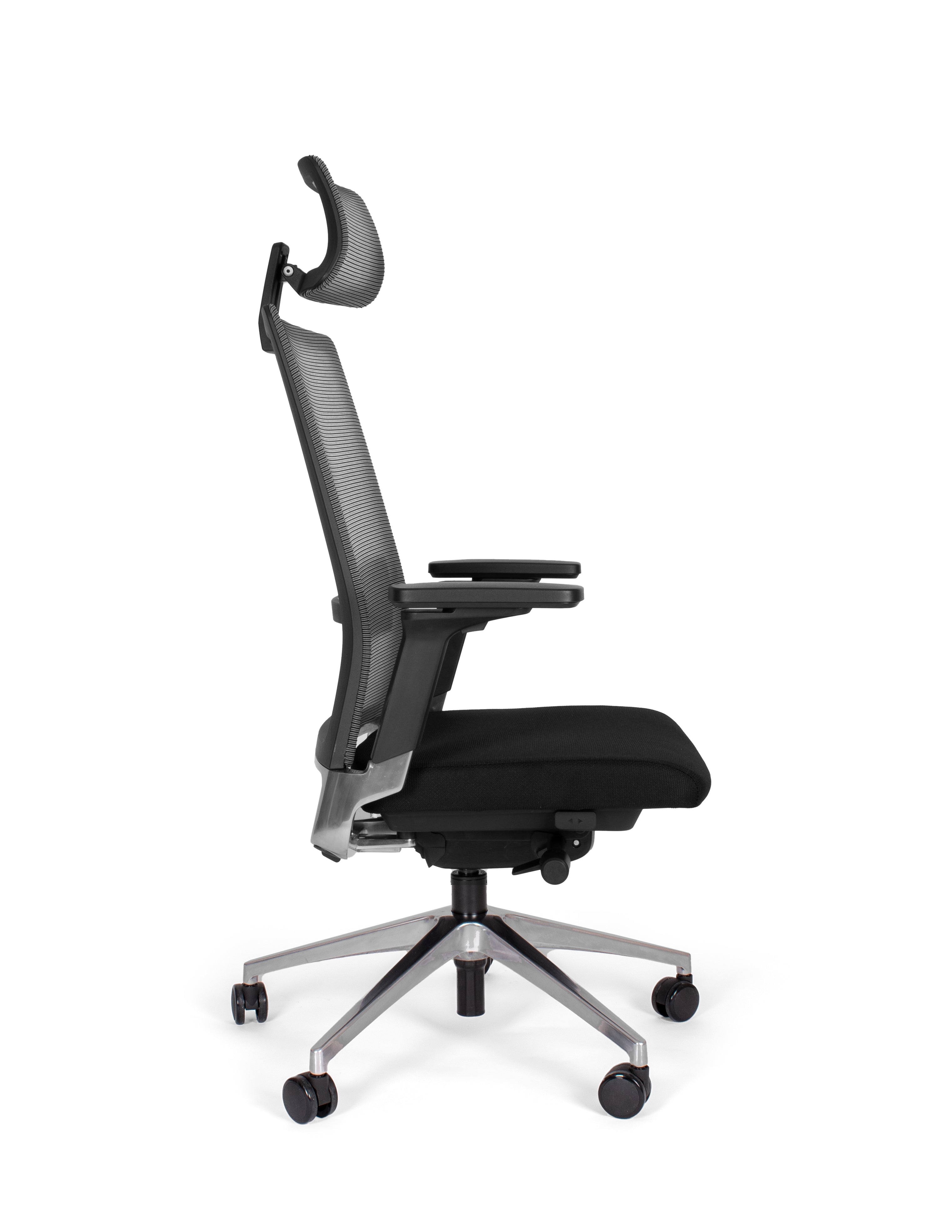 Offiho Black Silla de Oficina Ergonómica Reclinable con Altura Ajustable,  Modelo OHE45-SNAP