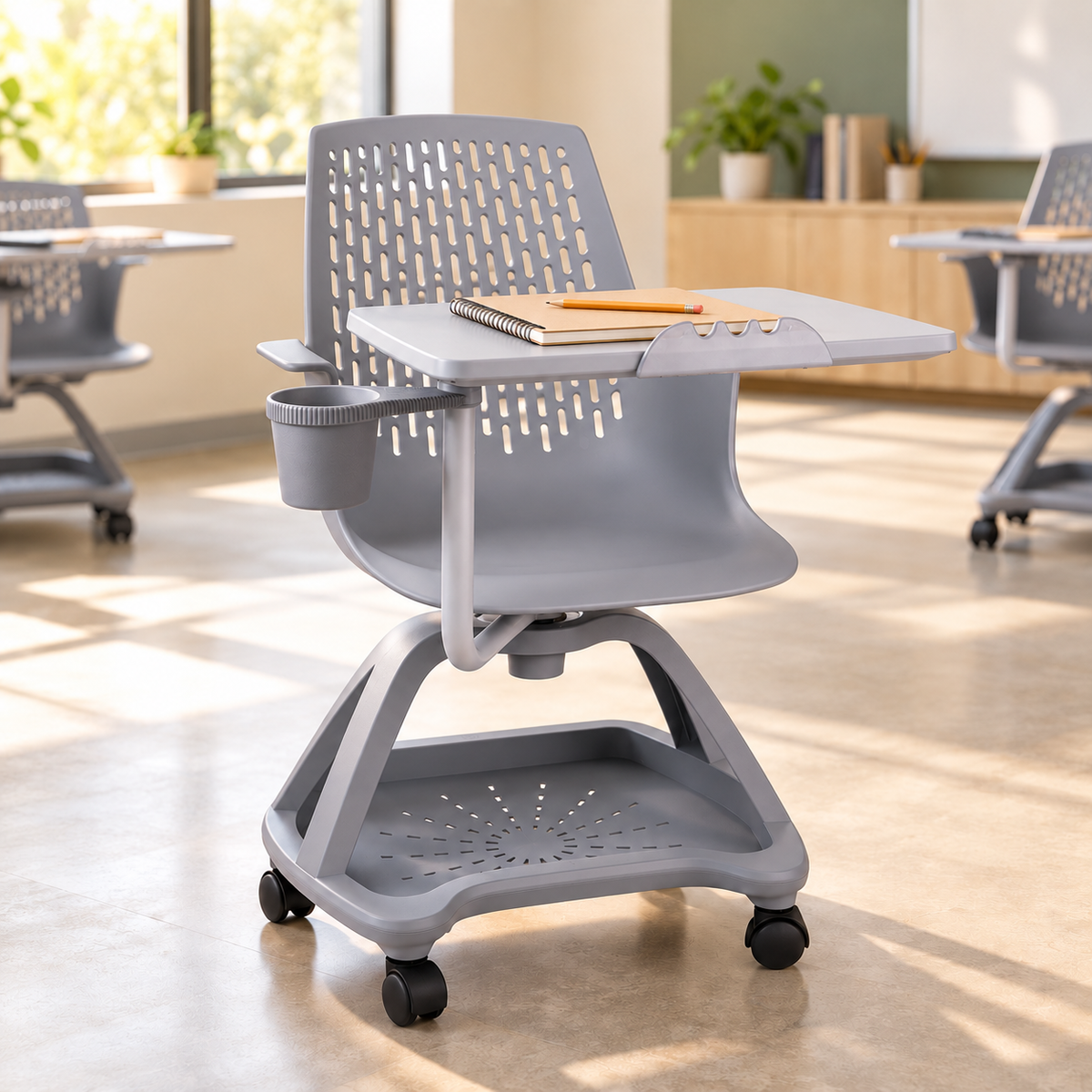Offiho Pupitre Ergonómico Movilidad 360° y Diseño Escolar Premium, Modelo Blow OHP2100