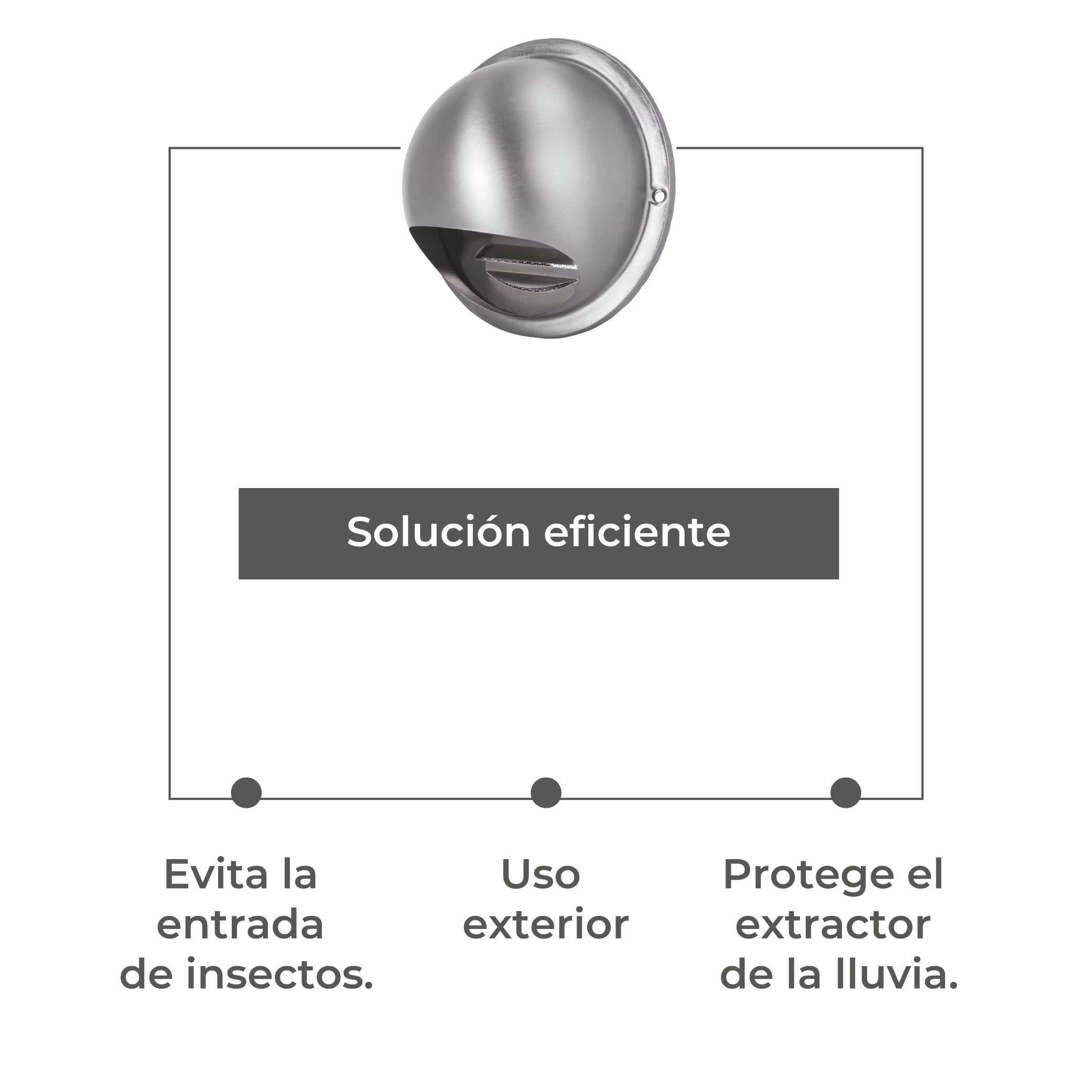 Estevez Rejilla Metálica para Extractor de 4" y 6" para Techo, Modelo 002-4