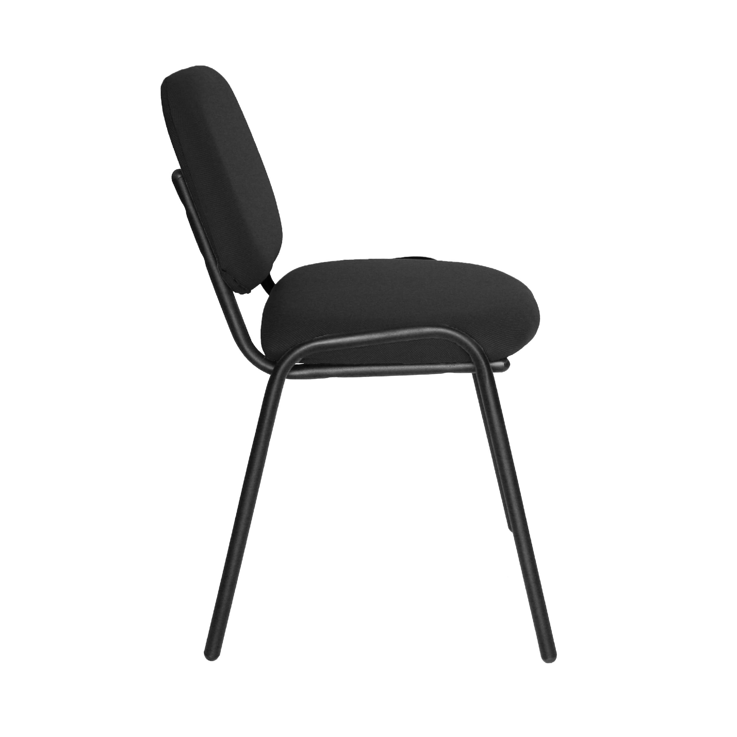 Offiho Set de 4 Sillas de Oficina para Visita Tapiz Personalizable con Estructura de Acero, Modelo ECOVISITA