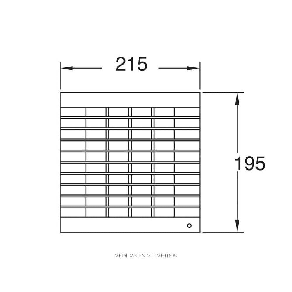 Estevez Extractor de Aire con  Rejilla Frontal de 4" Apto para Pared Baño / Cocina, Modelo 2604