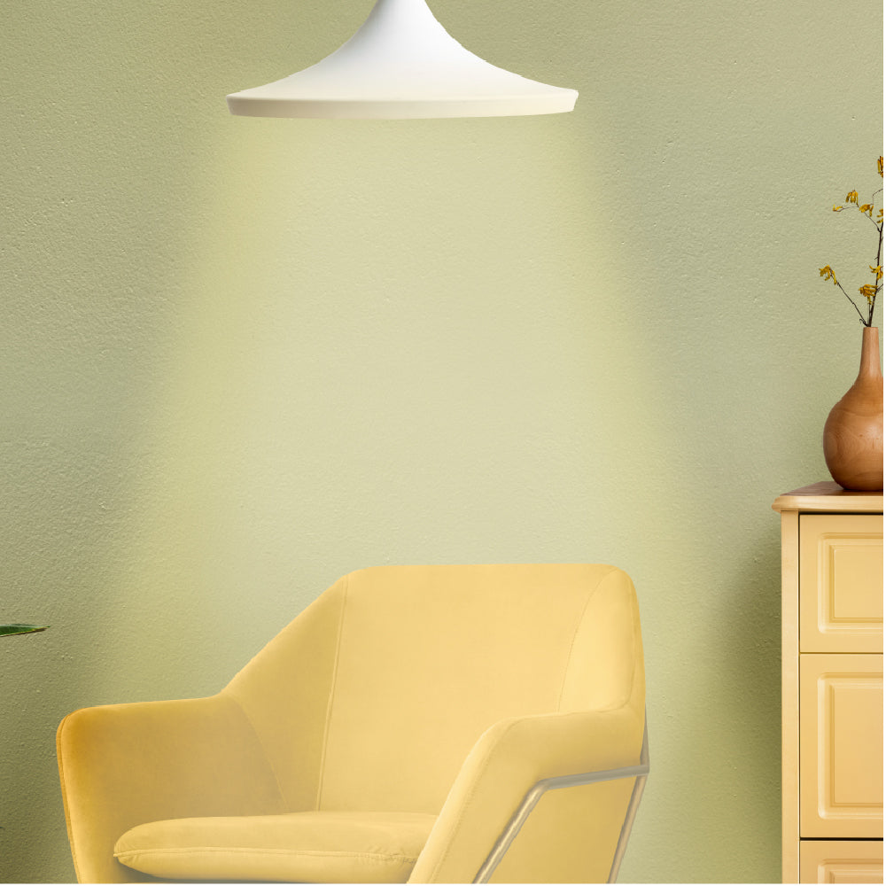 Estevez Set de 4 Focos LED 9W Luz Cálida 2700K / Luz Fría 6500K, Base Estándar E26, Fotocelda, Modelo E81193-09-LUX-CW*4