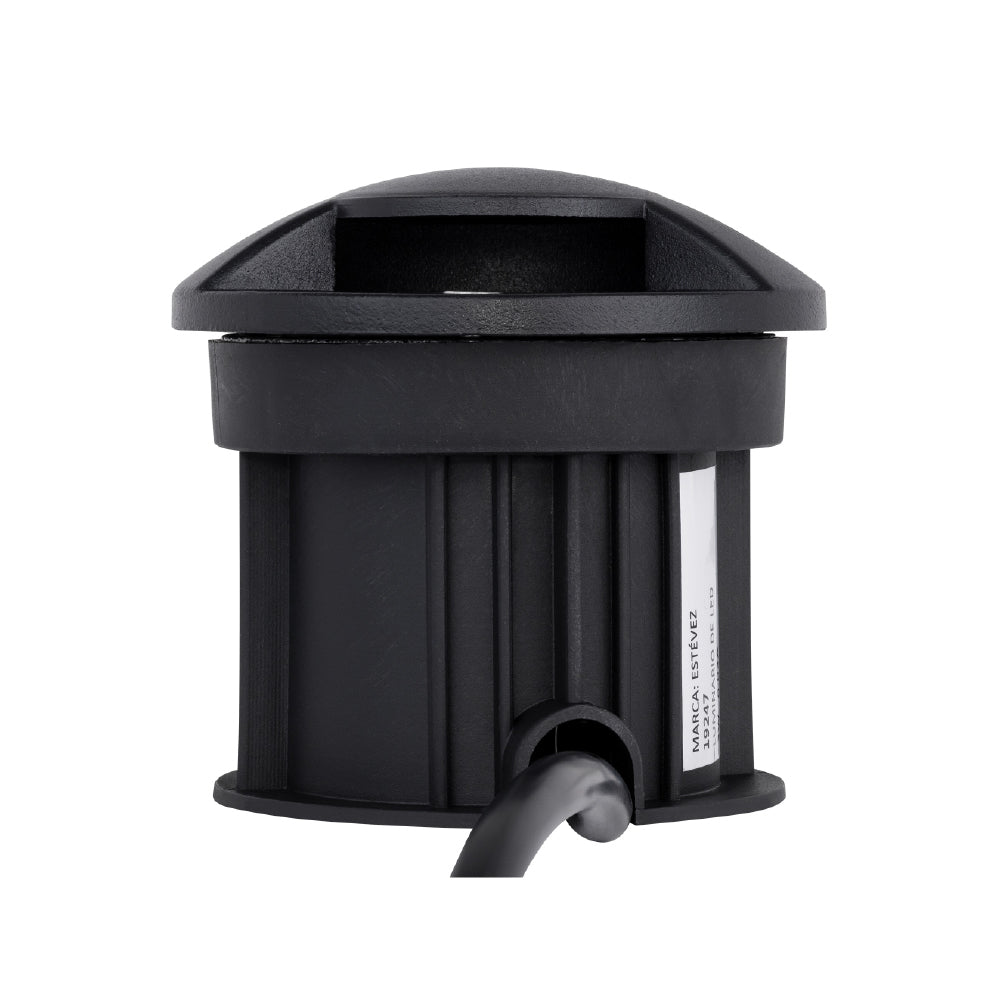 Estevez Lámpara 2.2W Empotrable Piso, Apto para Exteriores Soporta Pisada, Modelo 19247