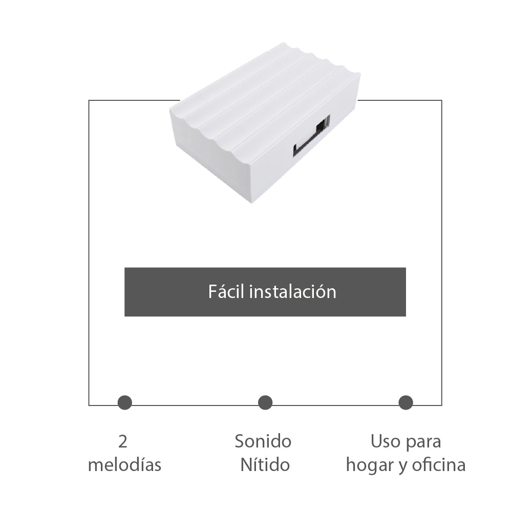 Estevez Timbre Electromecánico Directo Musical Con 2 Melodías, Modelo Saxo II D3233-B